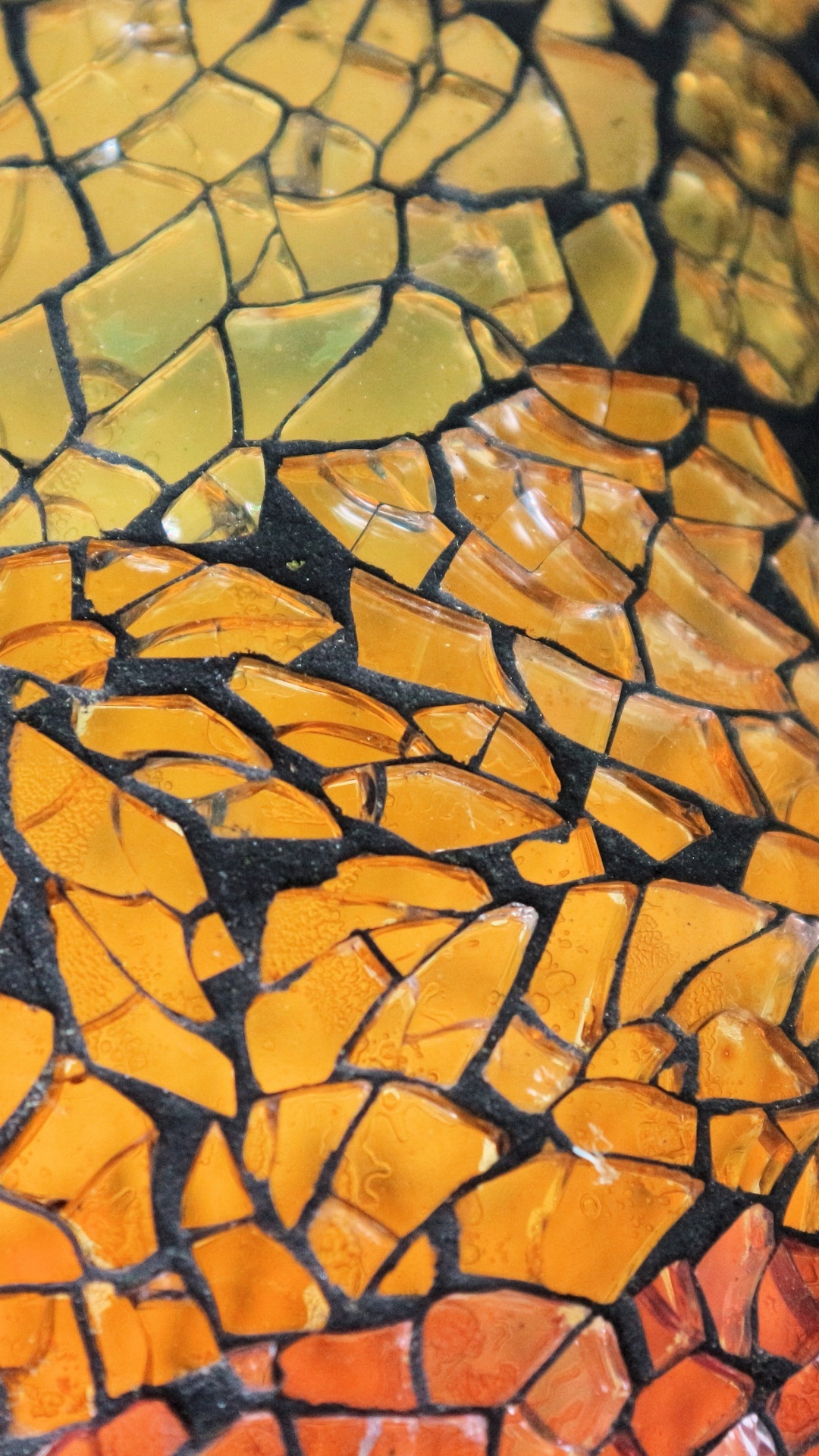 Обои витраж, стекло, желтый, узор, арт в разрешении 1080x1920