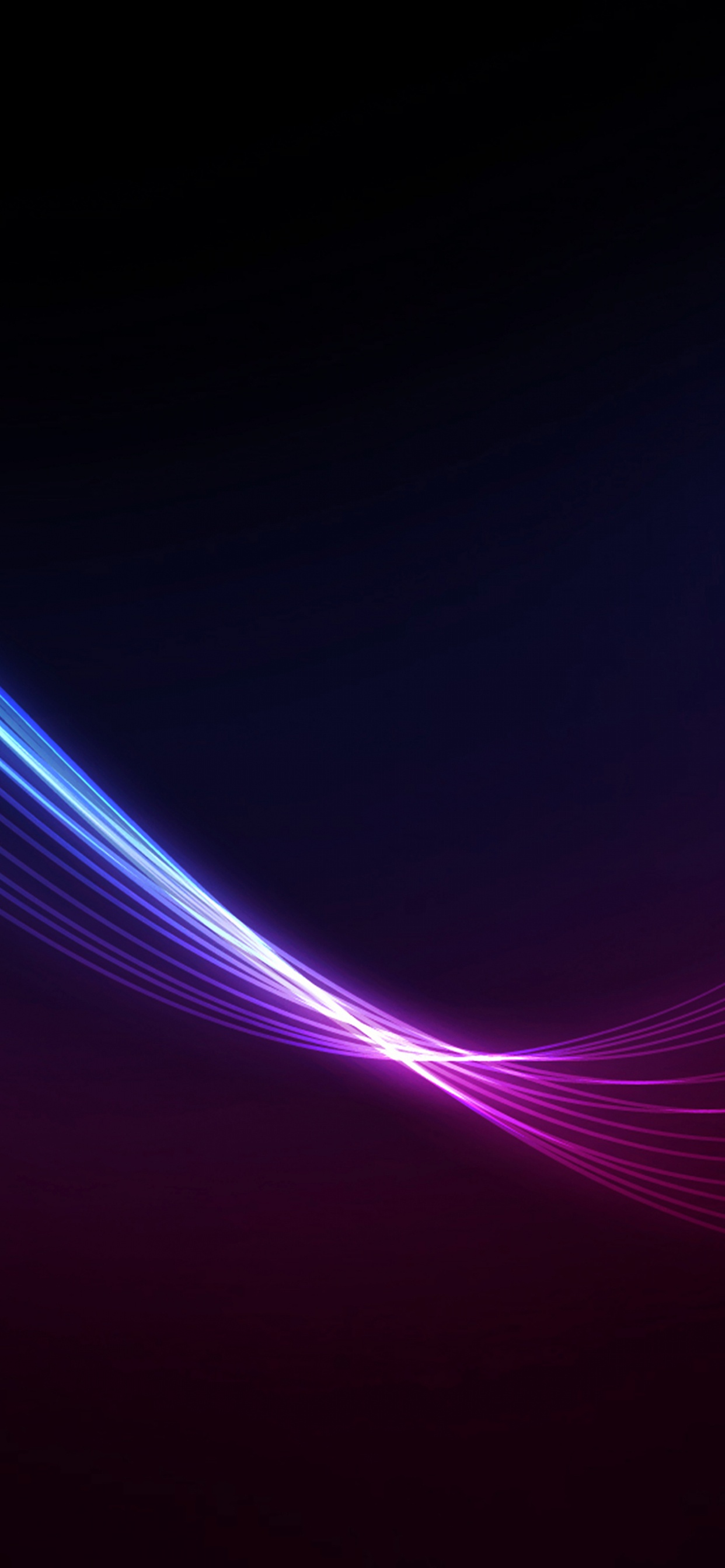 Обои синий, Фиолетовый, пурпур, свет, линия в разрешении 1242x2688