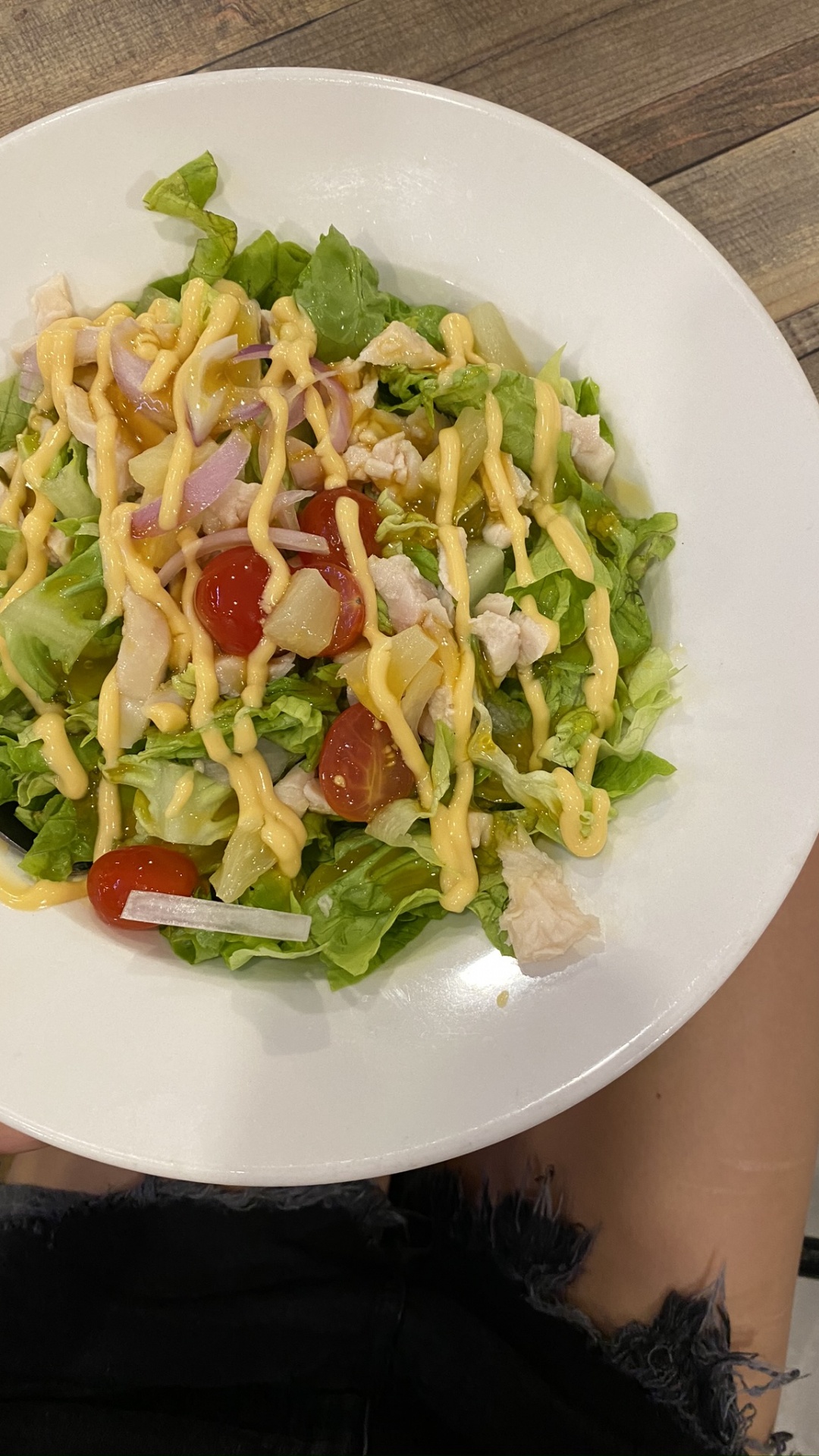 Обои салат Цезарь, вальдорфский салат, листовой овощ, пища, Кулинария в разрешении 1080x1920