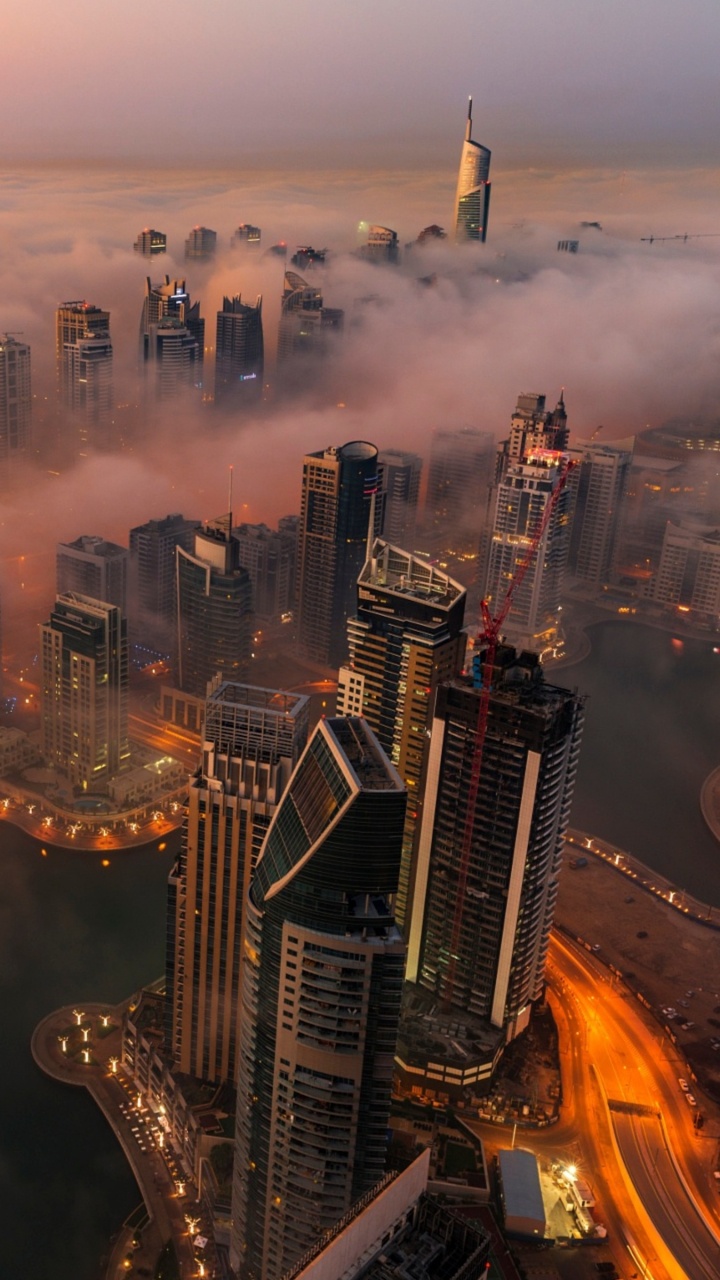 Обои городской пейзаж, метрополия, город, городской район, небоскреб в разрешении 720x1280