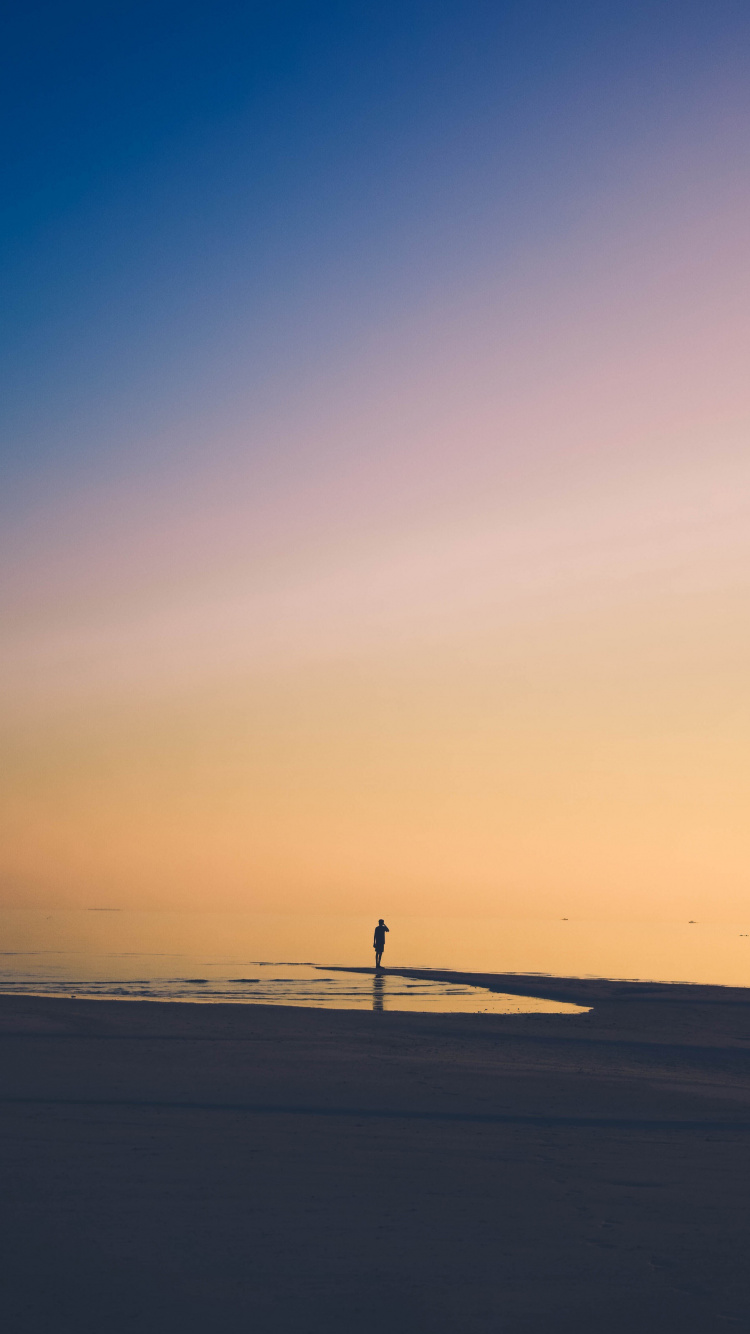 Обои саморегистрация, вода, атмосфера, послесвечение, облако в разрешении 750x1334