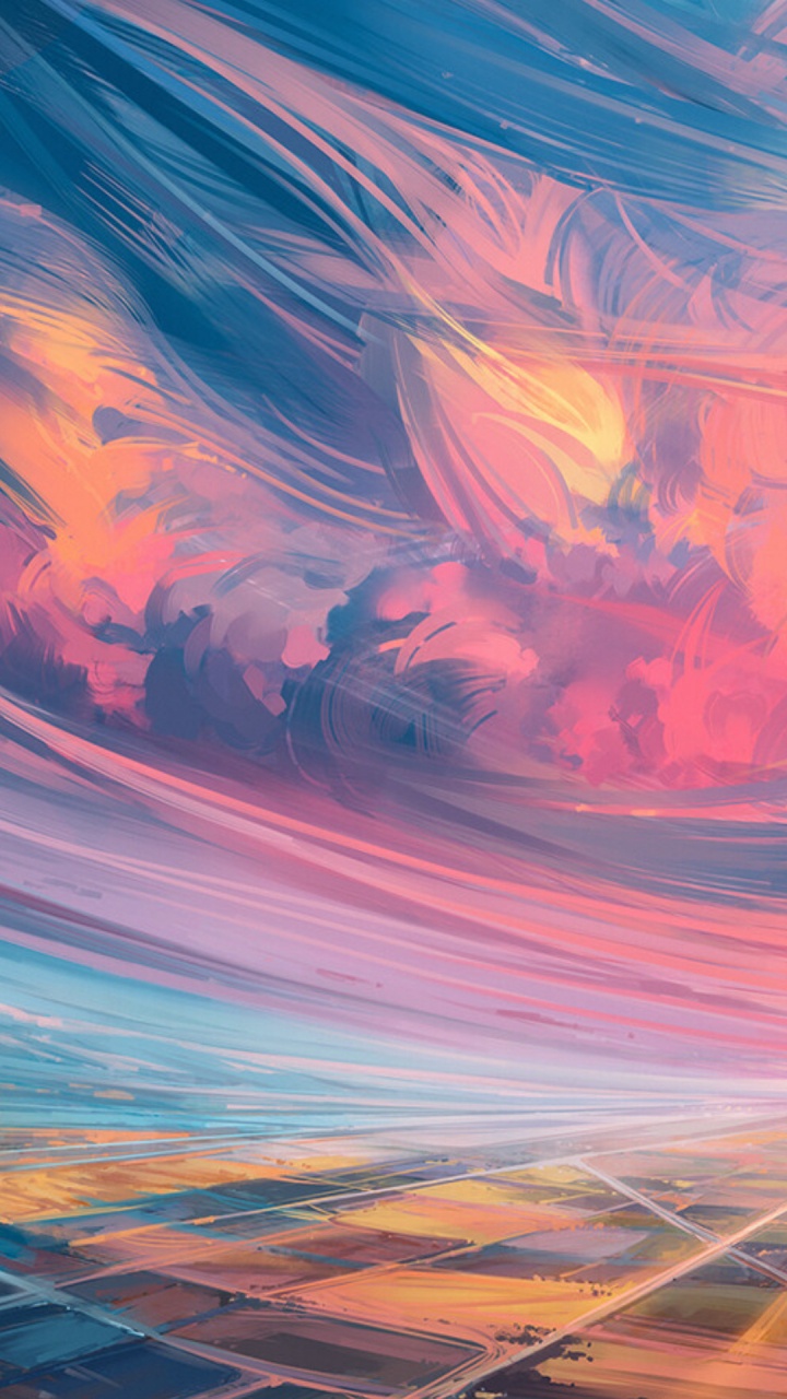 Обои алена энами арт, живопись, арт, артист, цифровое искусство в разрешении 720x1280