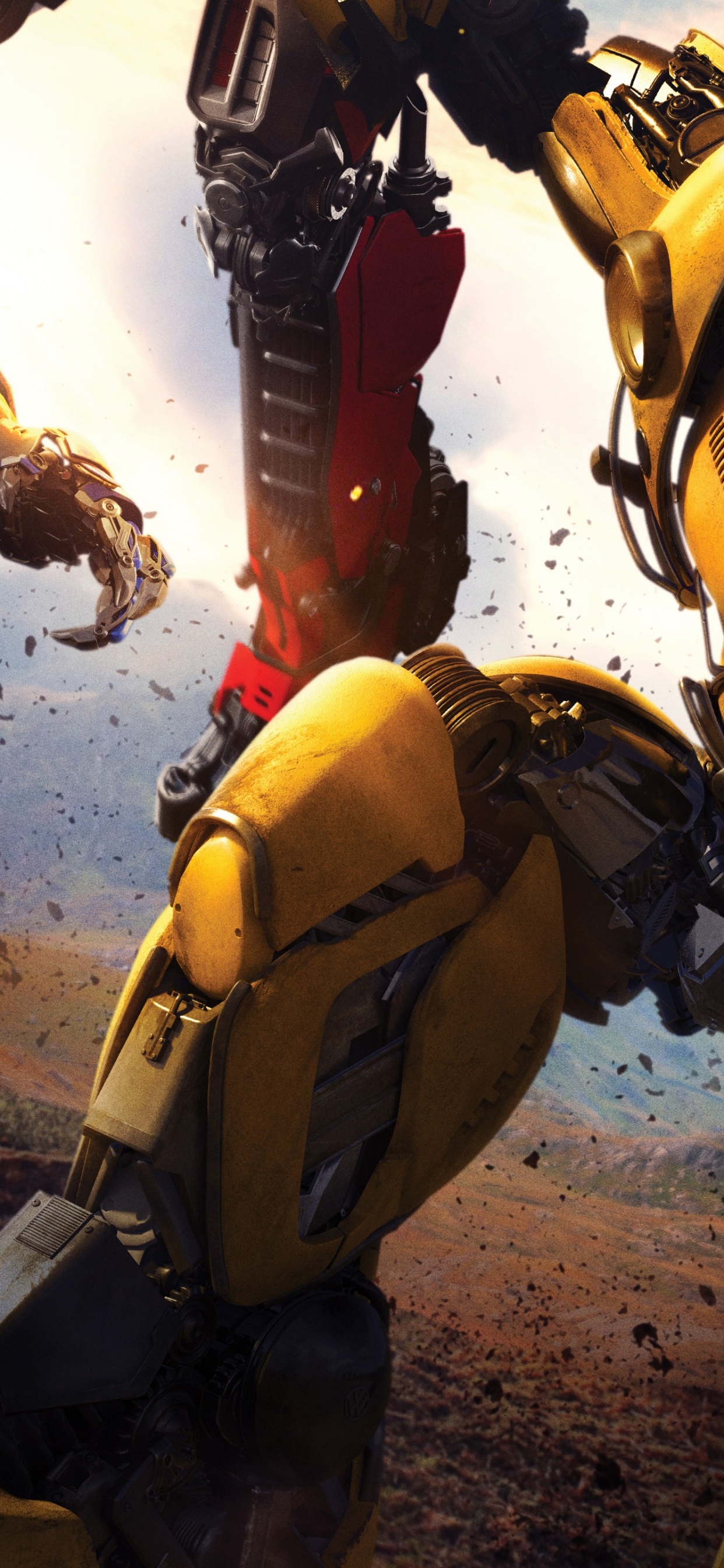 Обои робот, Бамблби, трансформеры, Оптимус Прайм, Десептикон в разрешении 1242x2688