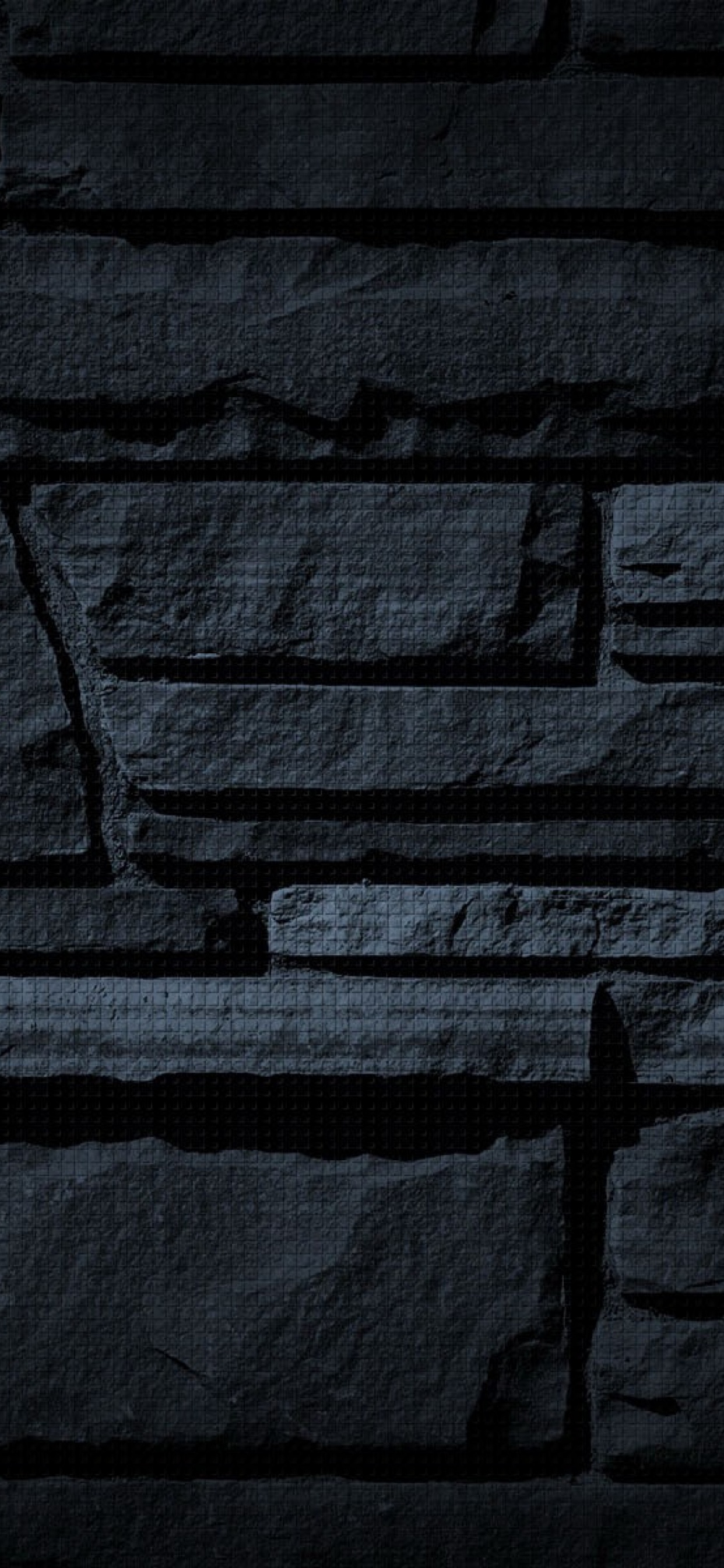 Обои текстура, черный, стена, кирпич, каменная стена в разрешении 1242x2688