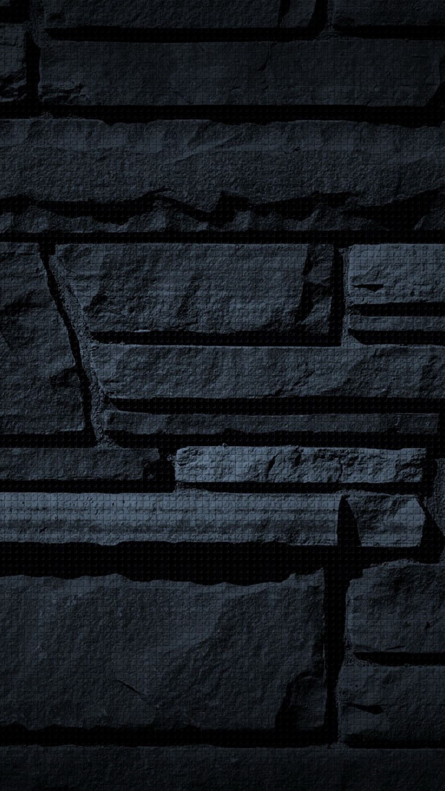 Обои текстура, черный, стена, кирпич, каменная стена в разрешении 1440x2560