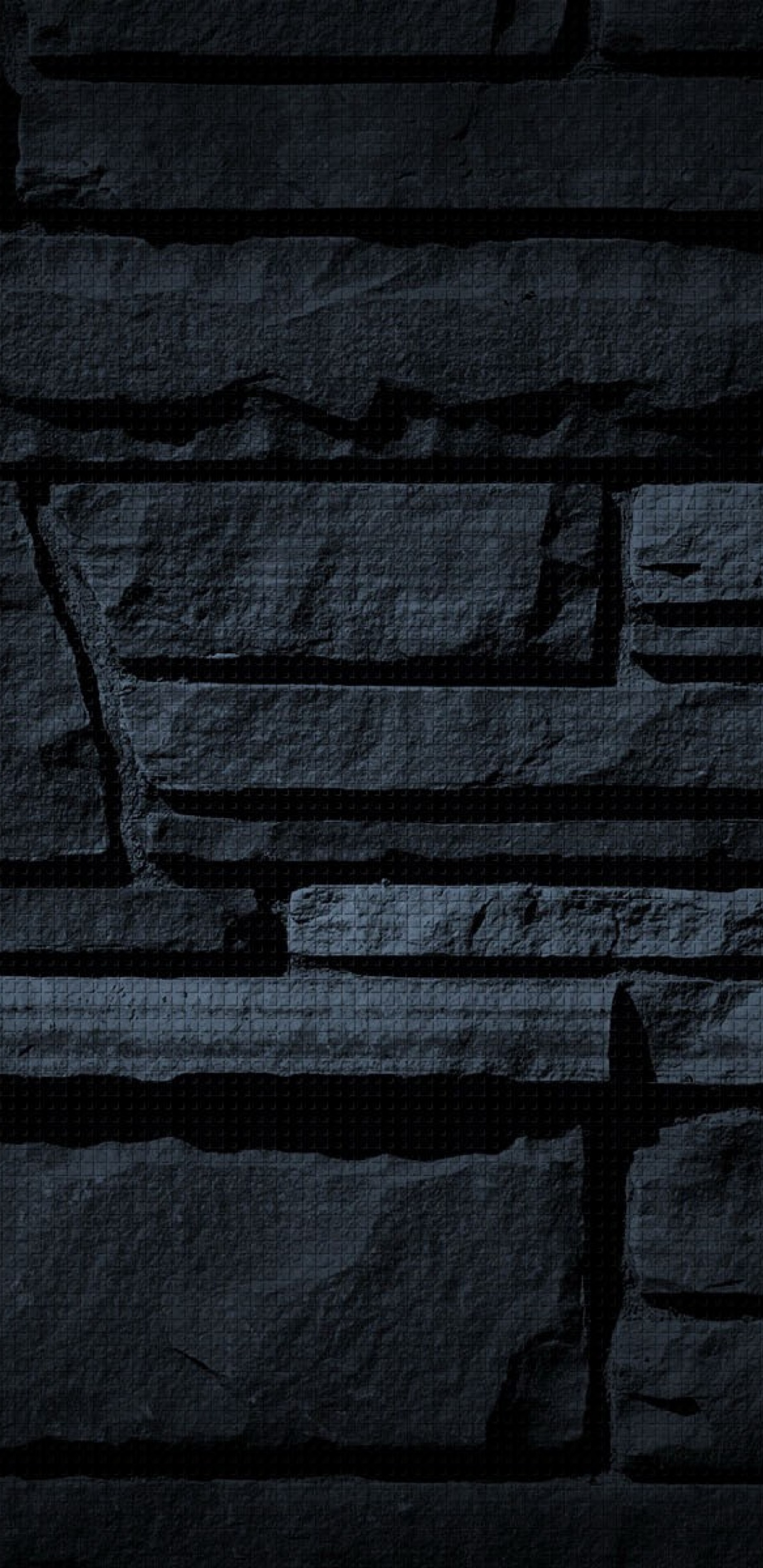 Обои текстура, черный, стена, кирпич, каменная стена в разрешении 1440x2960