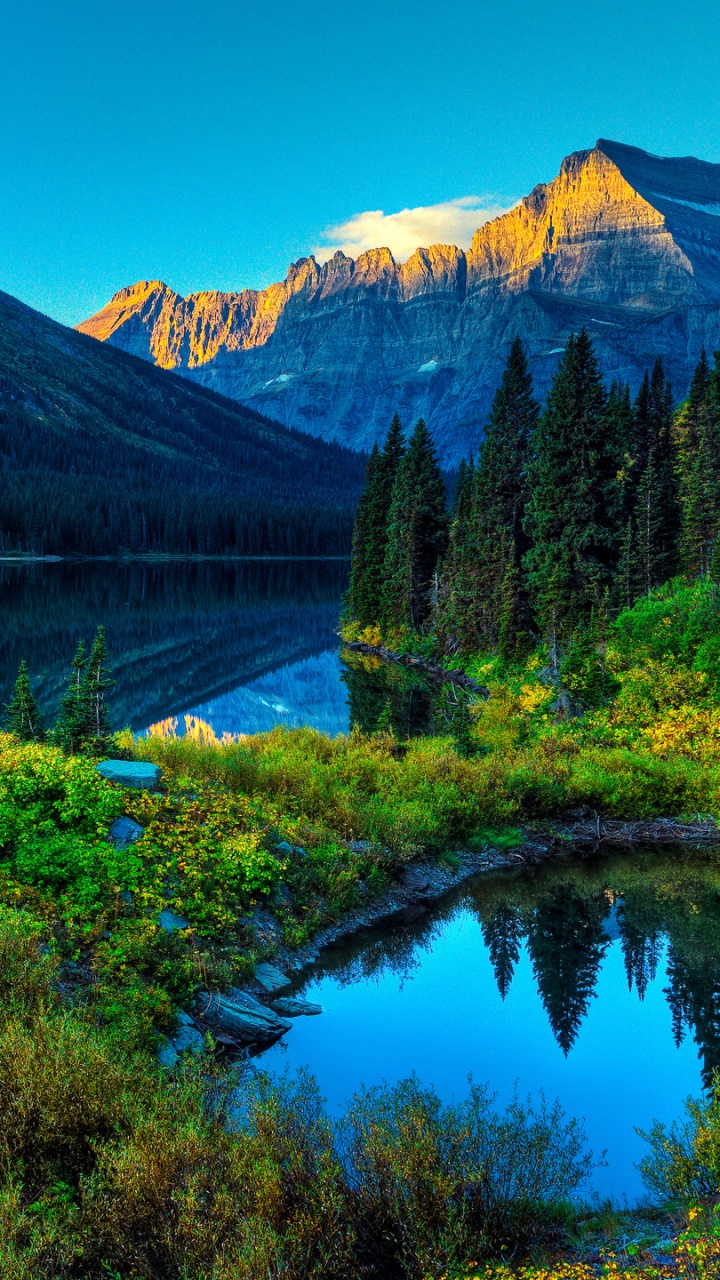 Обои горный пейзаж, пейзажи гор, гора, театральные декорации, пейзаж в разрешении 720x1280