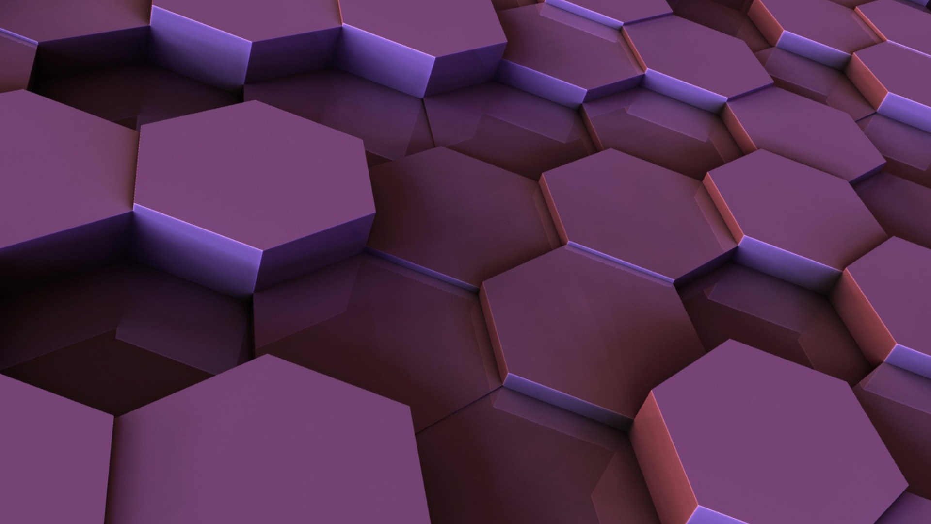 Обои шестиугольник, коричневый цвет, красочность, пурпур, прямоугольник в разрешении 1920x1080