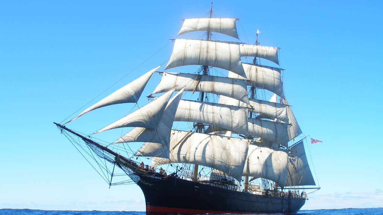 Обои Джеймс Крэйг, Сидней Парк Наследия, Высокий Корабль Джеймс Крэйг, парусник, высокий корабль в разрешении 1280x720