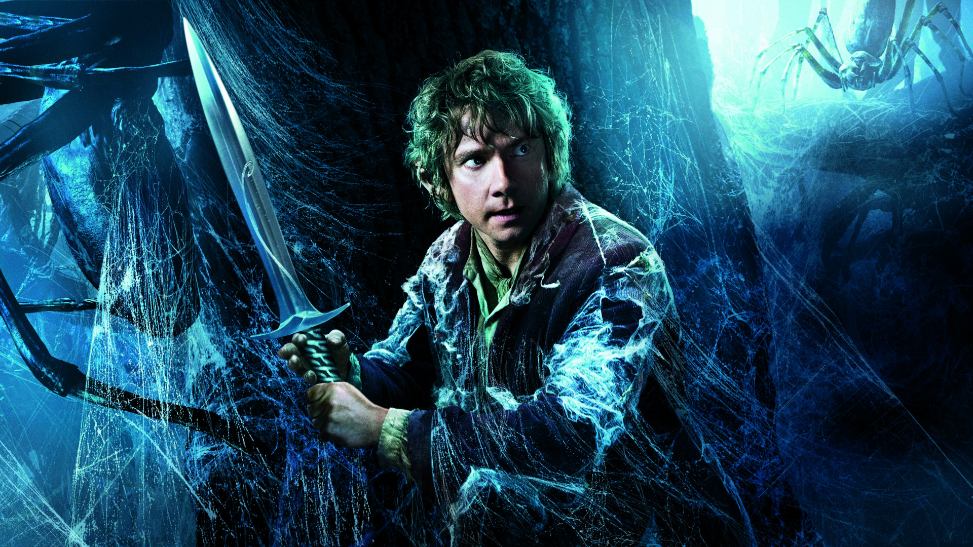 Обои Хоббит Пустошь Смауга, Бильбо Бэггинс, смауг, гендальф, Хоббит в разрешении 1920x1080