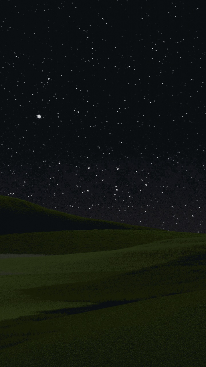 Обои Microsoft Surface, Microsoft Surface Pro, биом, ночь, дорога в разрешении 720x1280