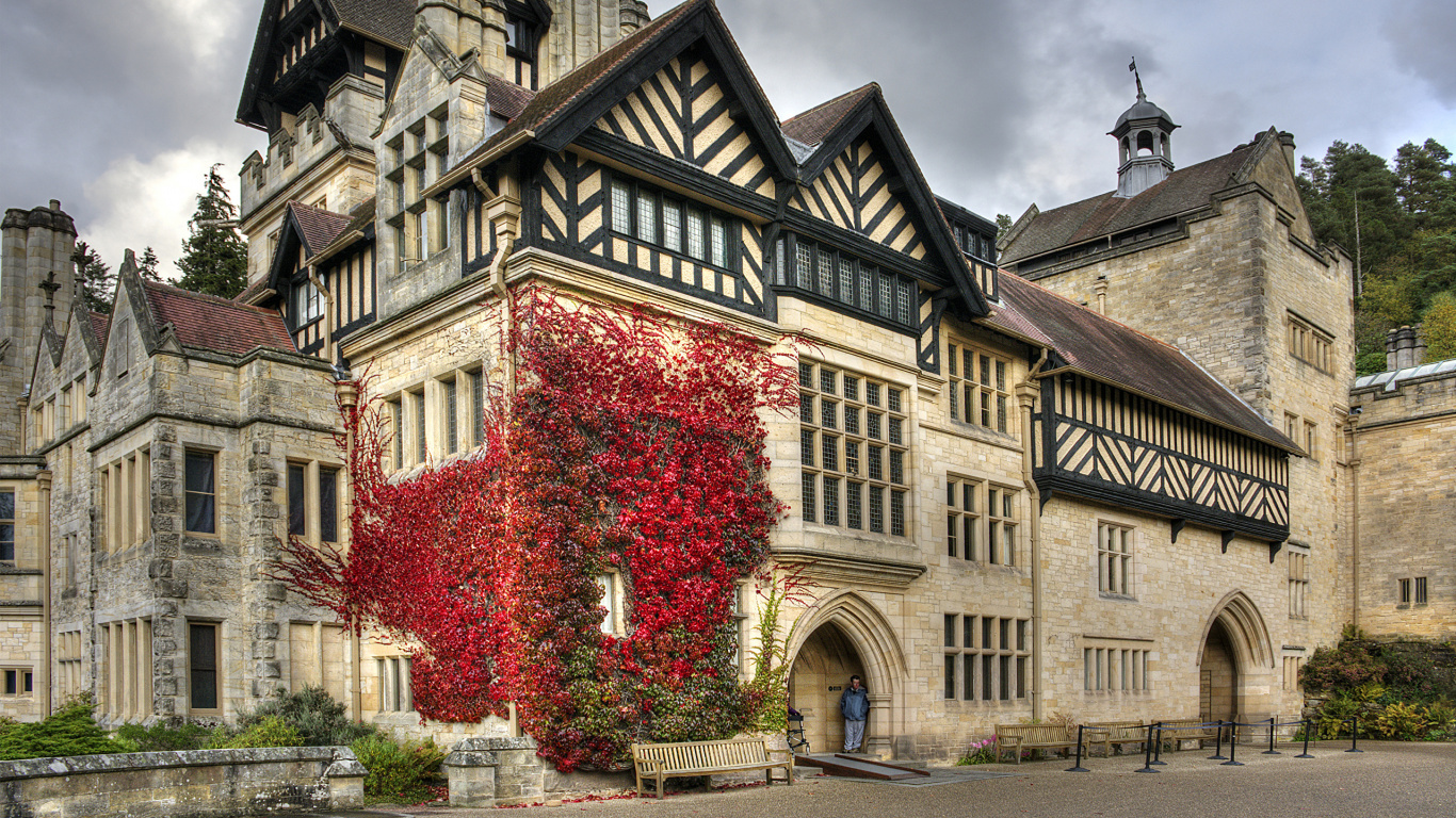 Обои дом cragside, Cragside, Лондон, Хаус, Английский загородный дом в разрешении 1366x768