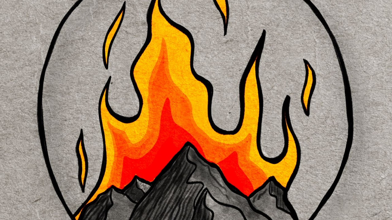 Обои иллюстрация, рисование, дизайн, арт, голова в разрешении 1280x720