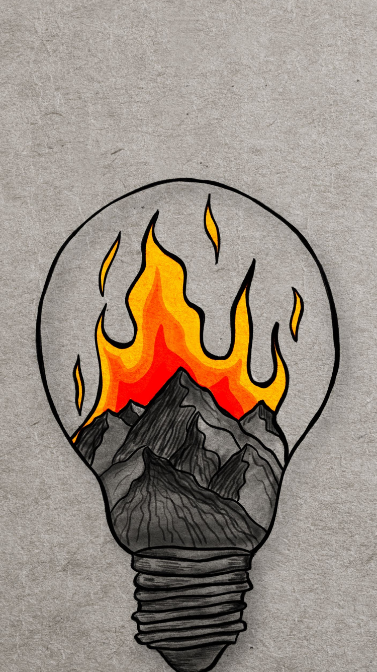 Обои иллюстрация, рисование, дизайн, арт, голова в разрешении 750x1334