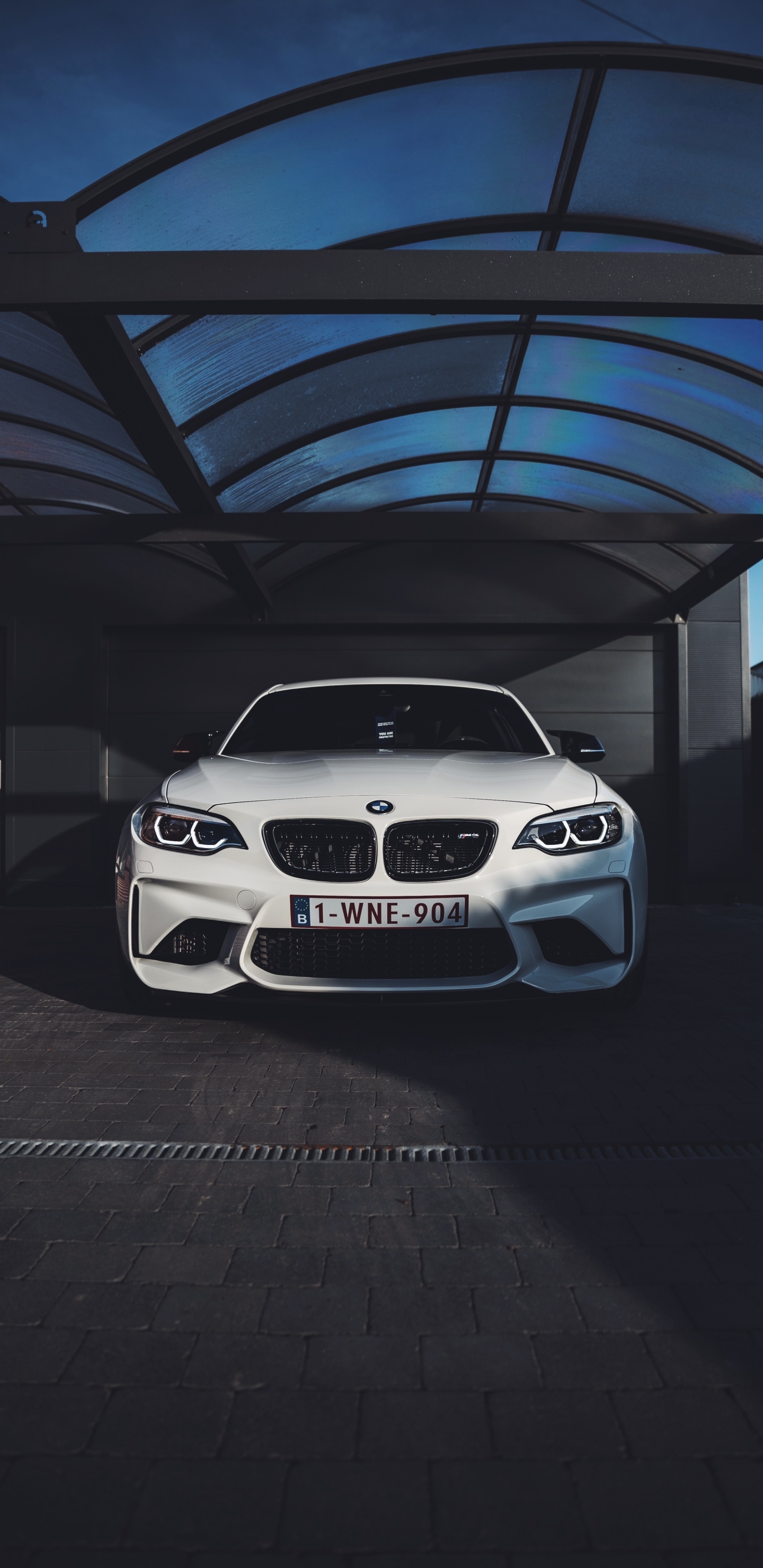 Обои решетка, bmw m3, БМВ М6, седан, бампер в разрешении 1440x2960