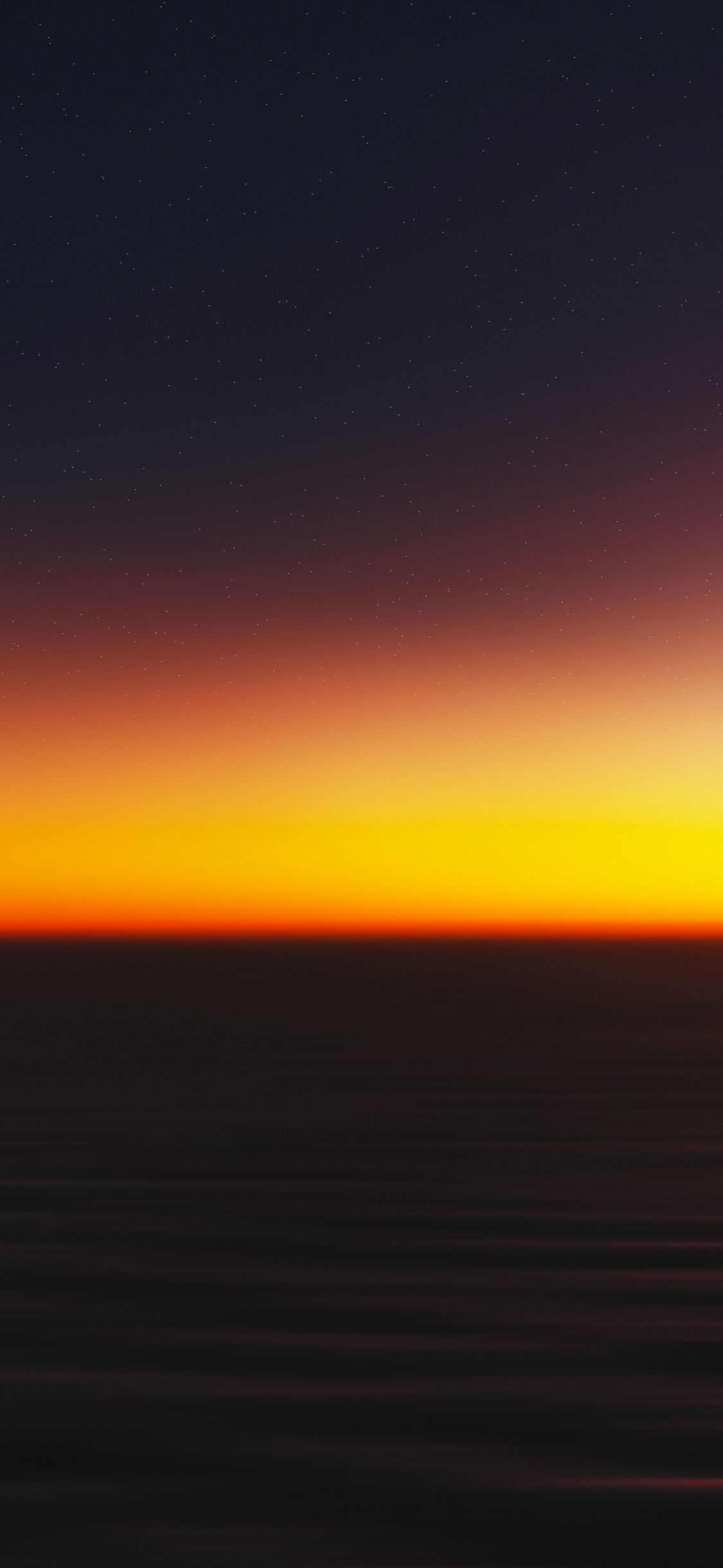 Обои закат, горизонт, облако, восход солнца, море в разрешении 1125x2436