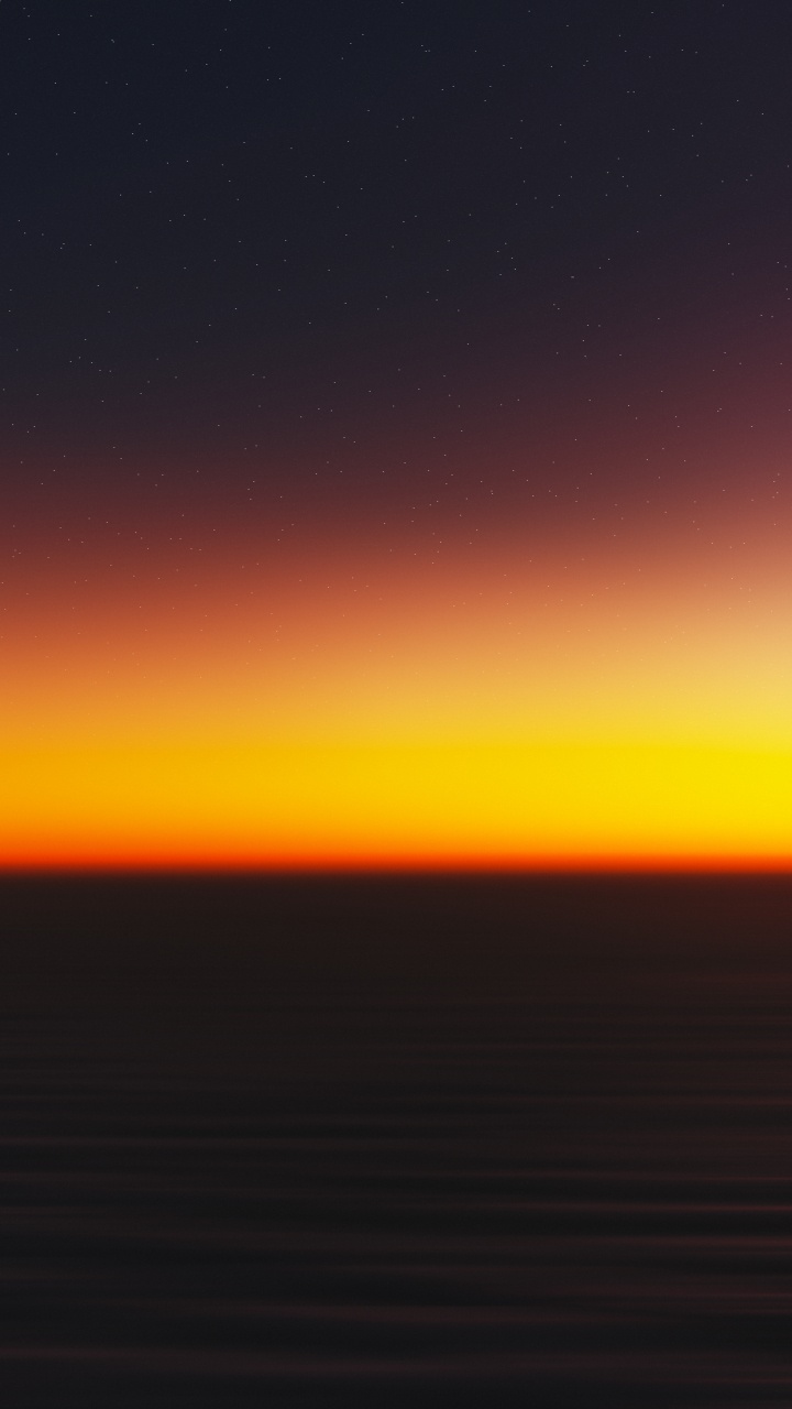 Обои закат, горизонт, облако, восход солнца, море в разрешении 720x1280