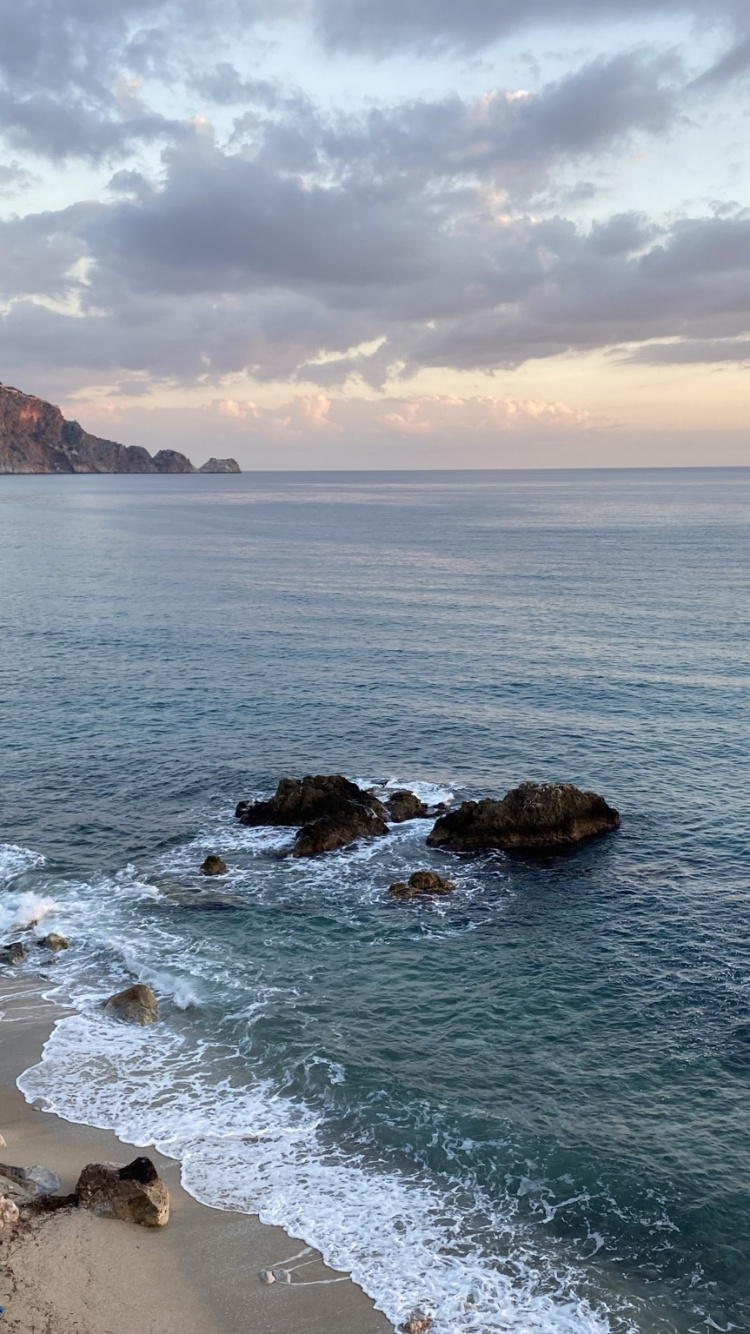 Обои море, физика, наука, вода, облако в разрешении 750x1334