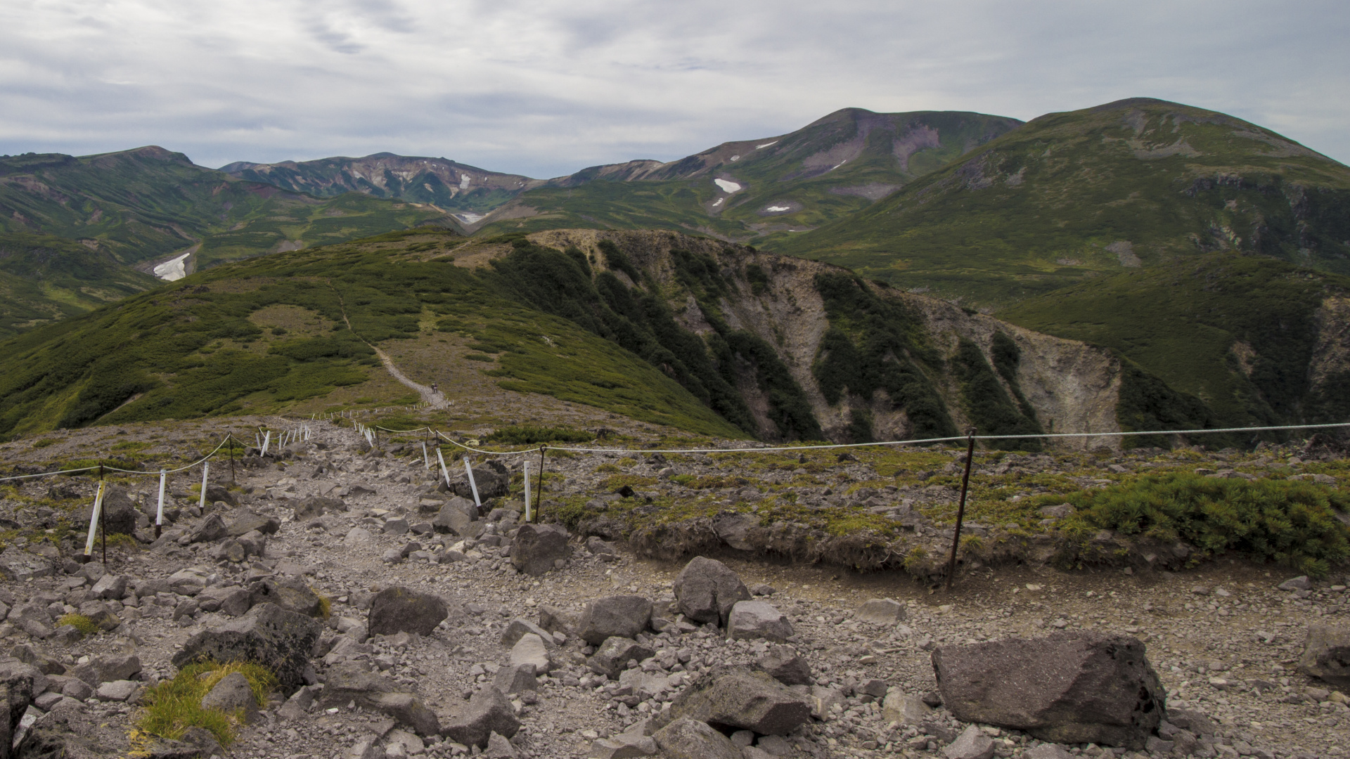 Обои хребет, нагорье, гора, холм, Упал в разрешении 1920x1080