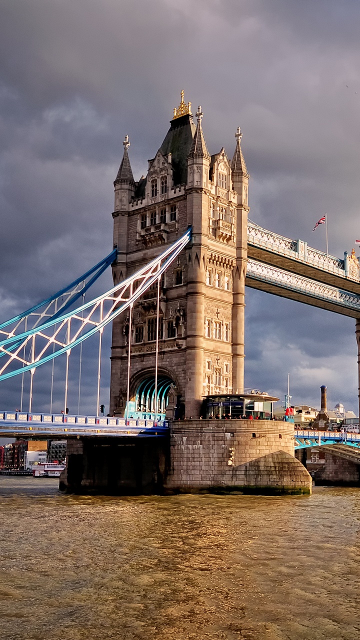 Обои тауэрский мост, достопримечательность, путешествие, мост, ориентир в разрешении 720x1280