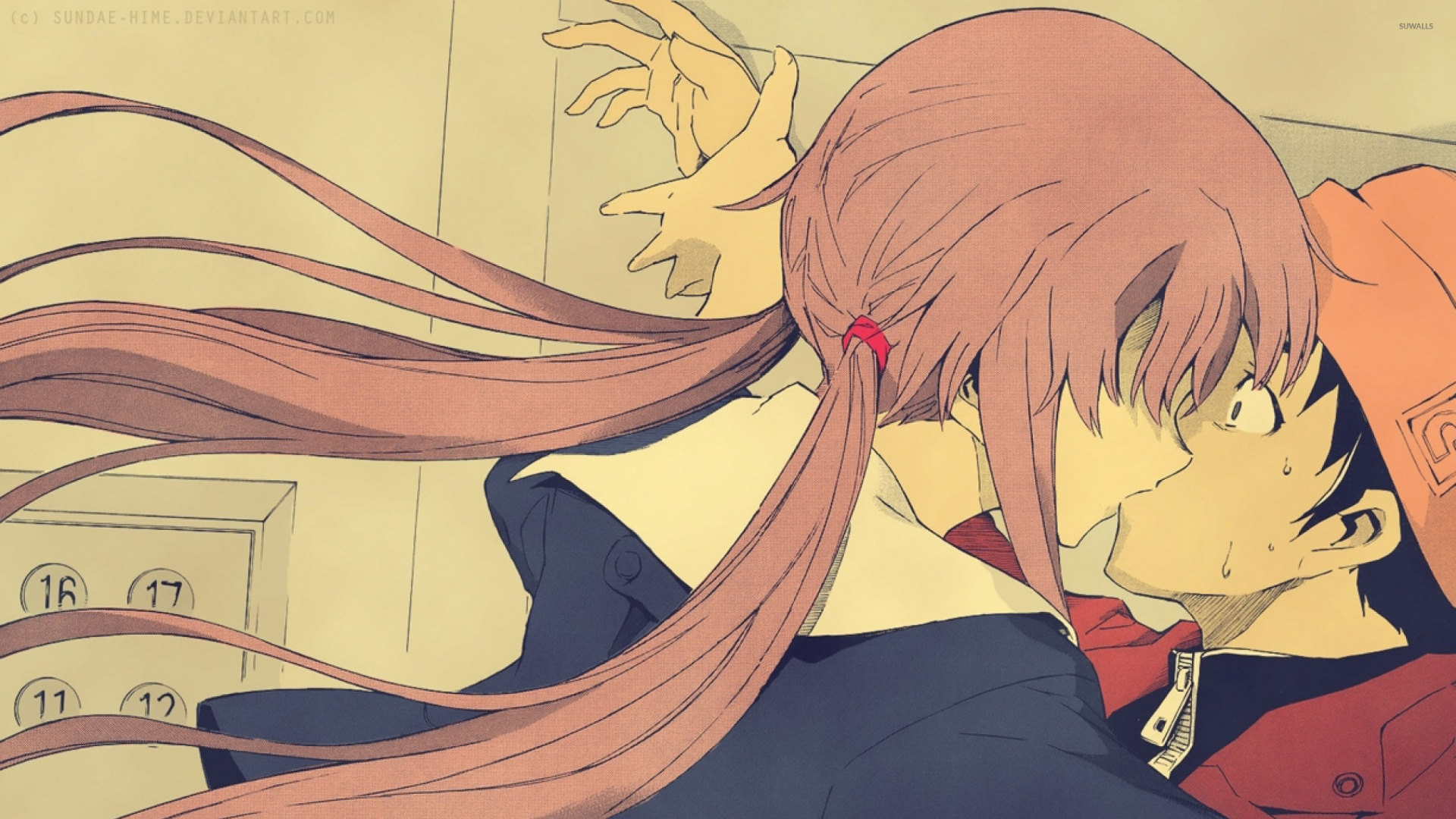 Обои юно gasai, дневник будущего, яндере, Манга, аниме в разрешении 1920x1080