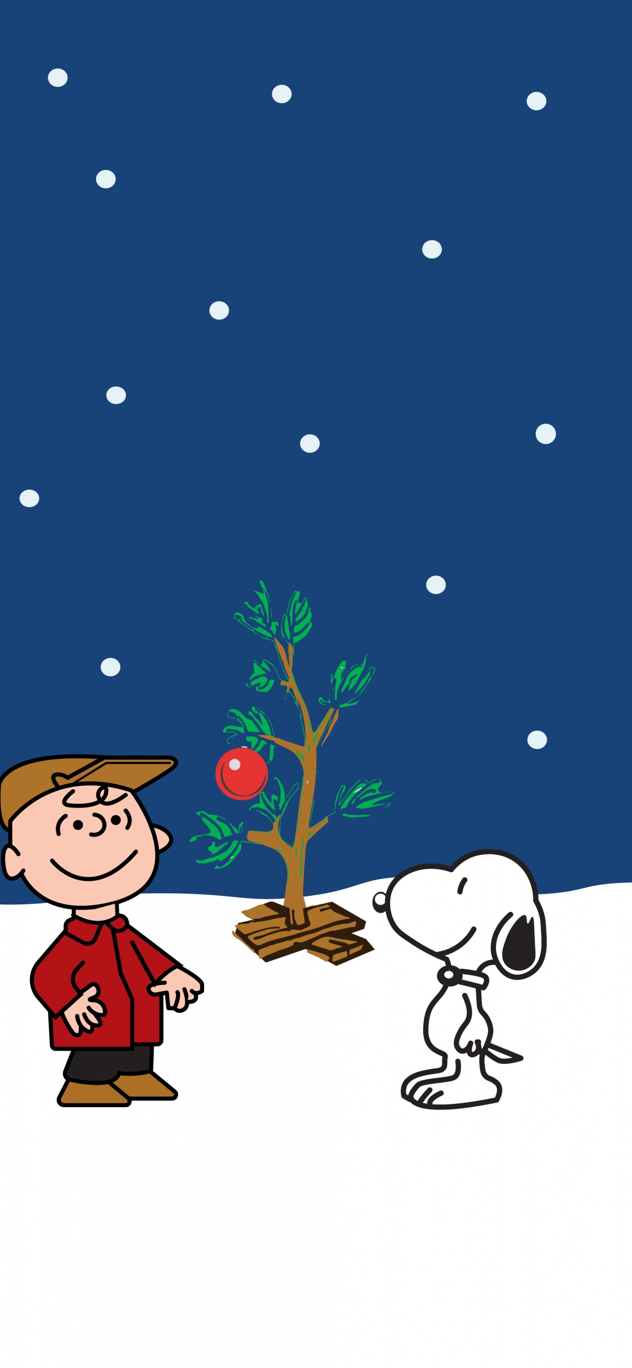 Обои мультфильм, арт, картинка, растение, дерево в разрешении 1242x2688