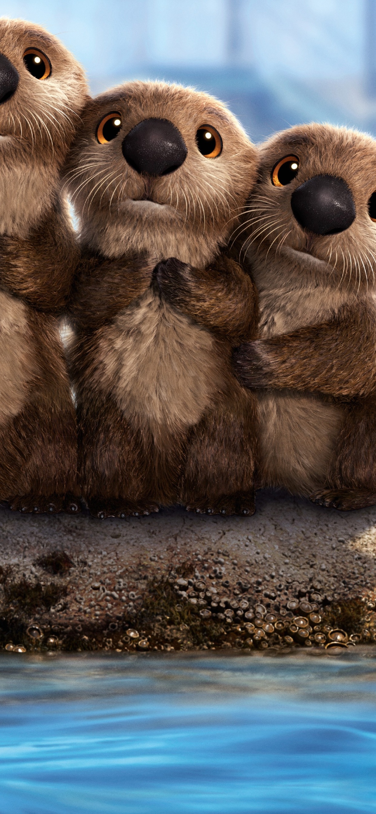 Обои в поисках дори бобра, пиксар, анимация, Уолт Дисней, вода в разрешении 1242x2688