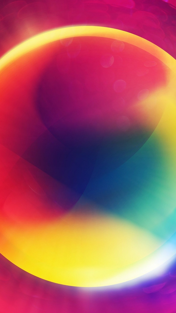 Обои свет, круг, графика, космос, красочность в разрешении 720x1280