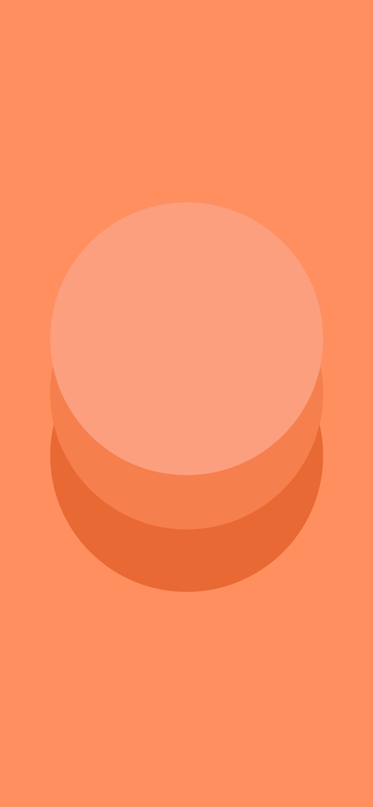 Обои Апельсин, предвычисление, математика, полутона и оттенки, круг в разрешении 1242x2688