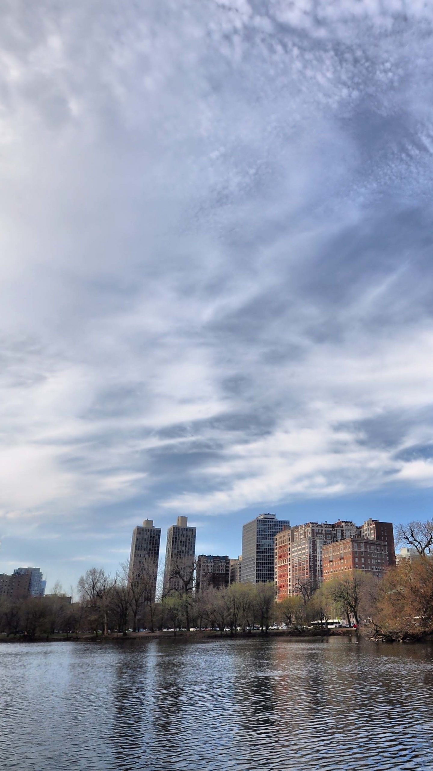 Обои Чикаго, город, небоскреб, городской пейзаж, городской район в разрешении 1440x2560