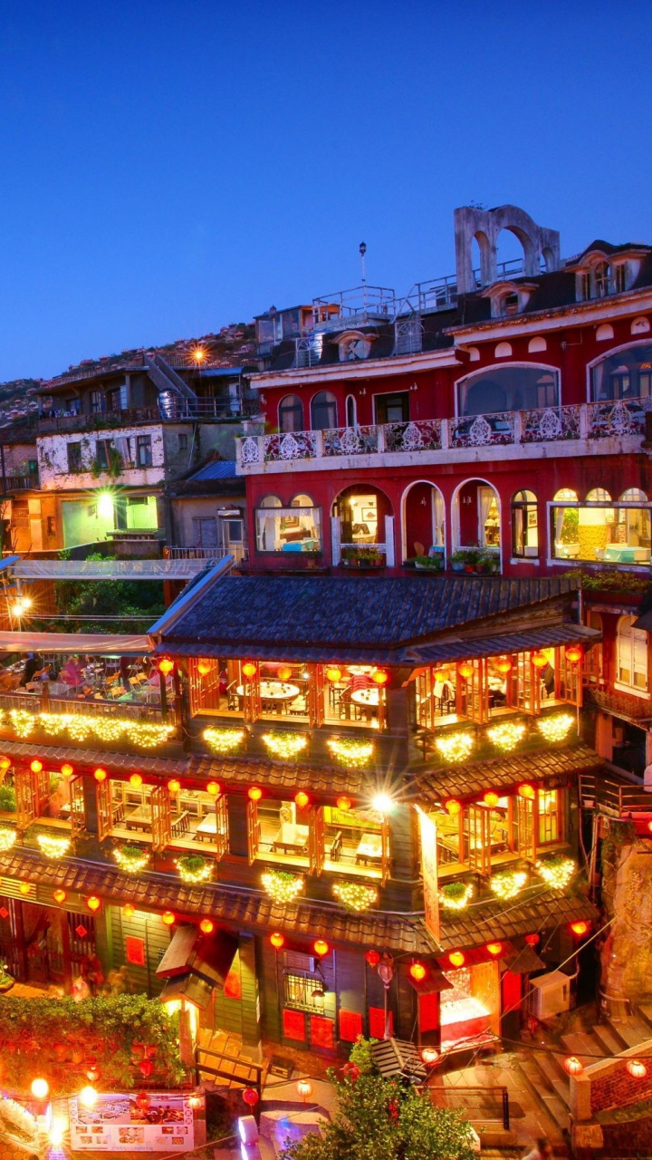 Обои Тайбэй, городок, горная деревня, прибежище, город в разрешении 720x1280