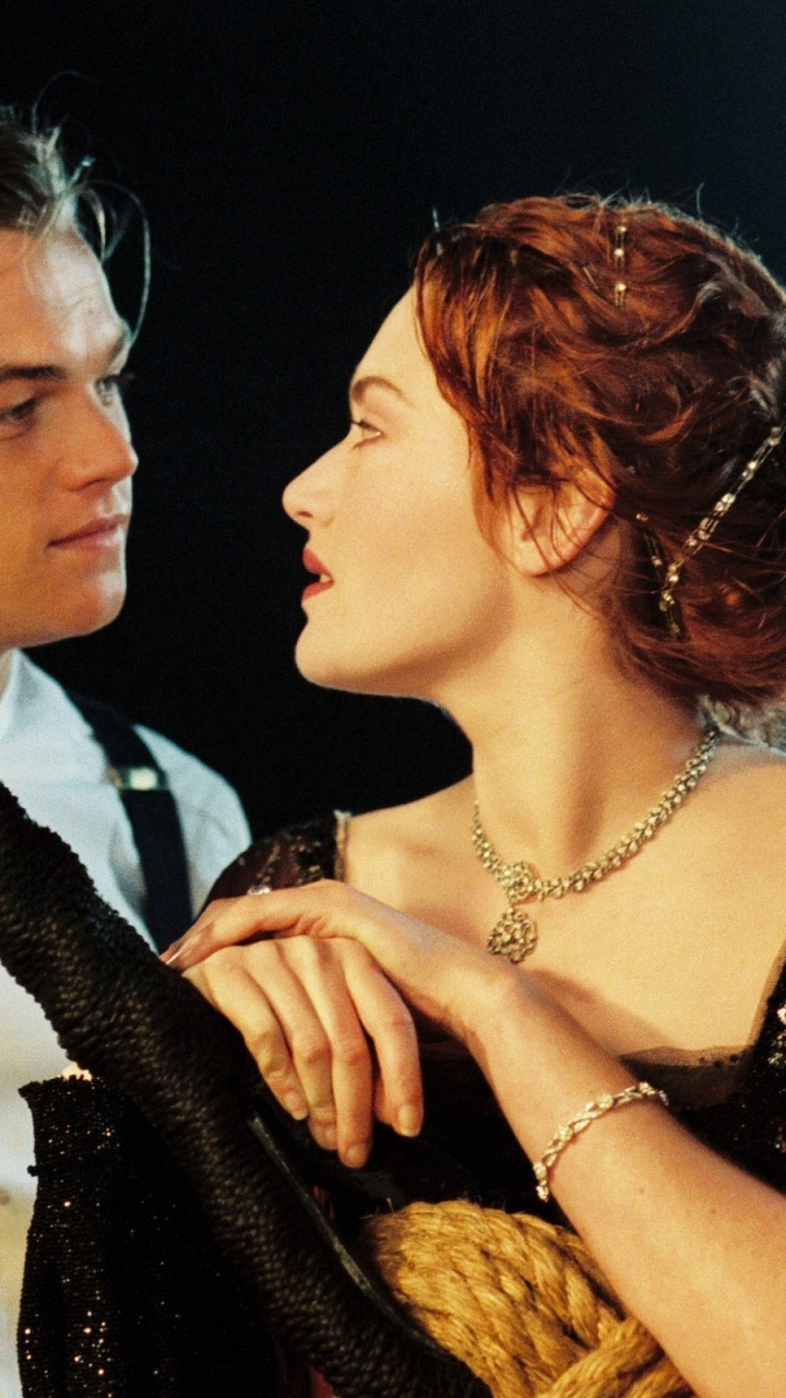 Обои Леонардо ДиКаприо, Джеймс Кэмерон, Титаник, Джек Доусон, Представление в разрешении 720x1280