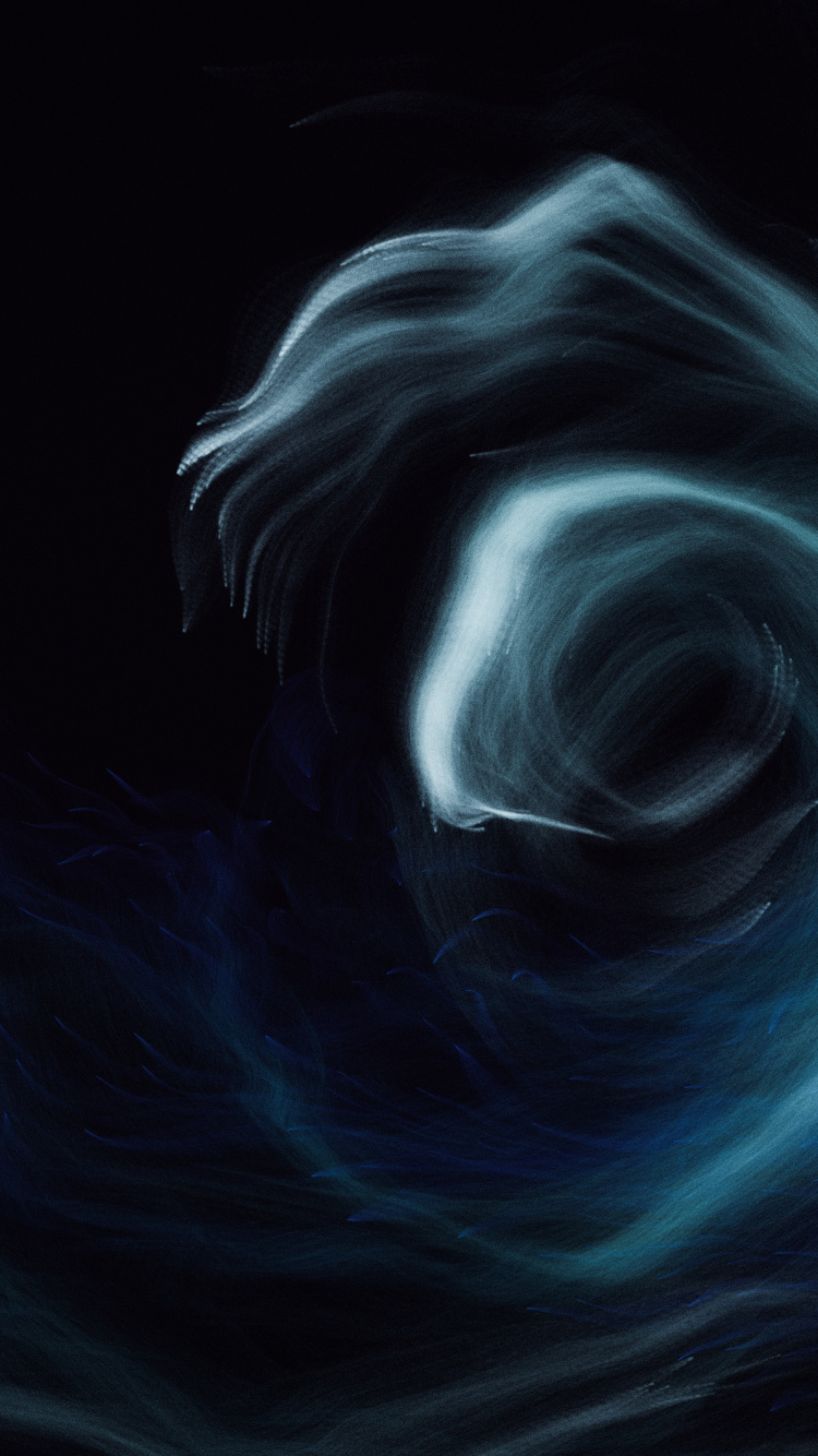 Обои темнота, графика, арт, электрик, живопись в разрешении 750x1334