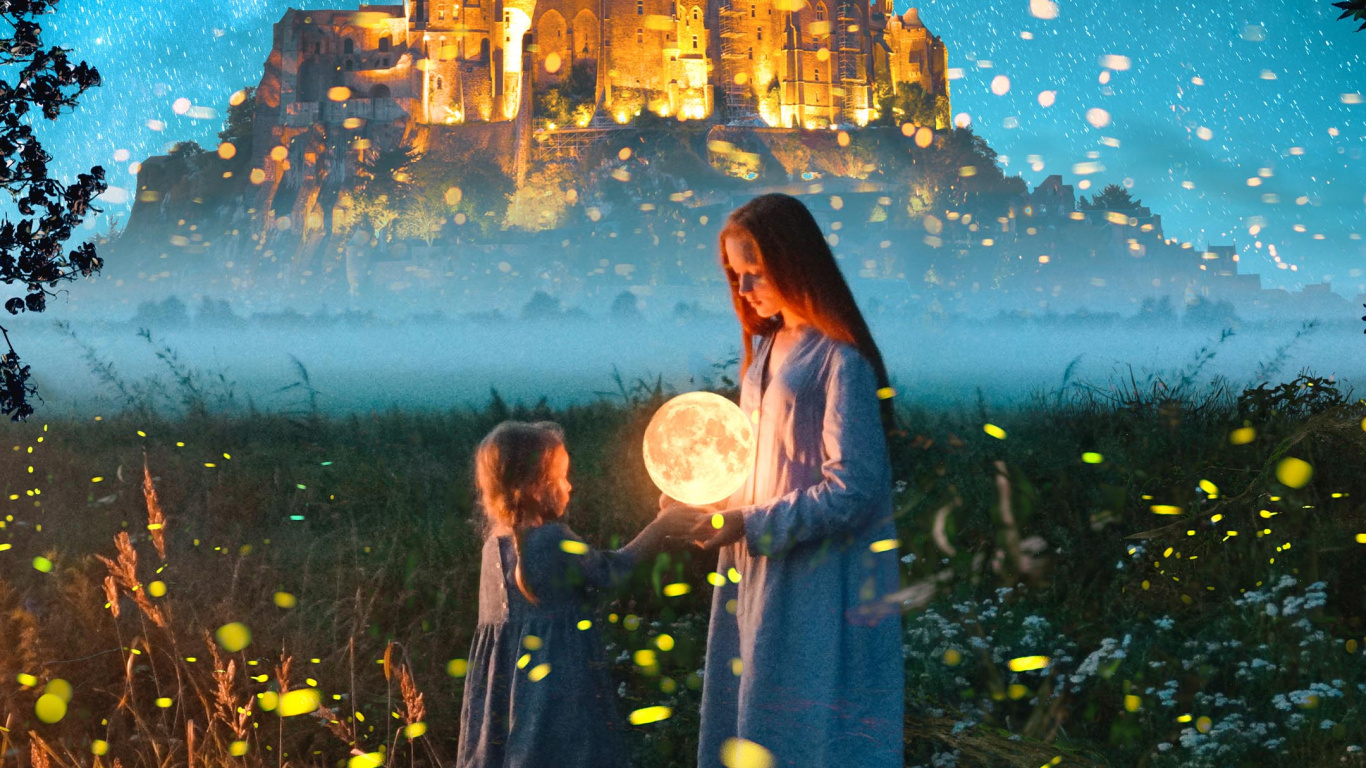 Обои природа, мир, Люди в природе, свет, освещение в разрешении 1366x768