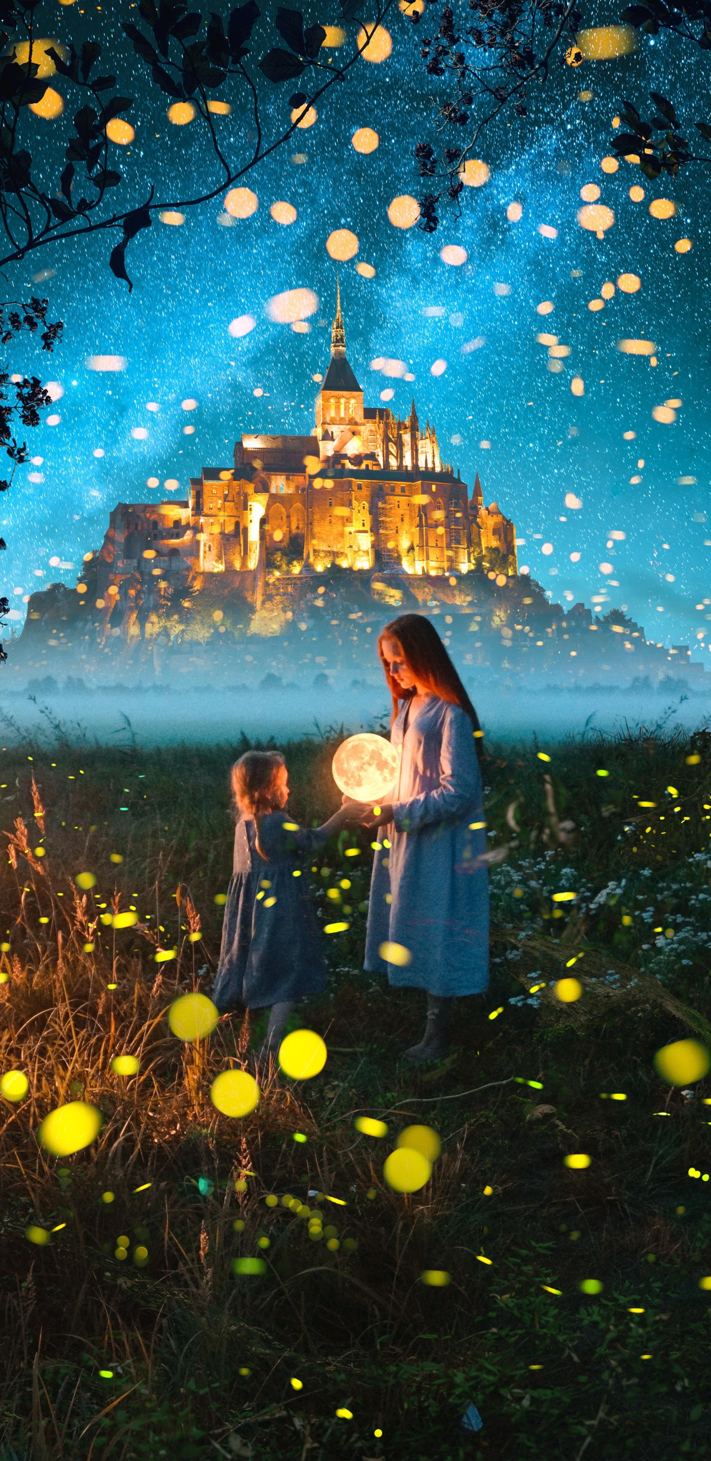 Обои природа, мир, Люди в природе, свет, освещение в разрешении 1440x2960