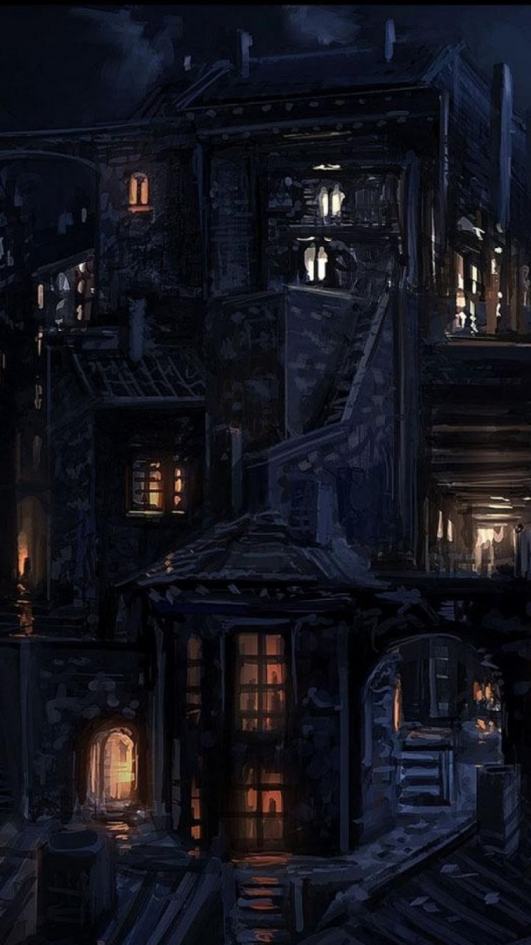 Обои фэнтези, арт, цифровое искусство, фантастическое искусство, темнота в разрешении 750x1334