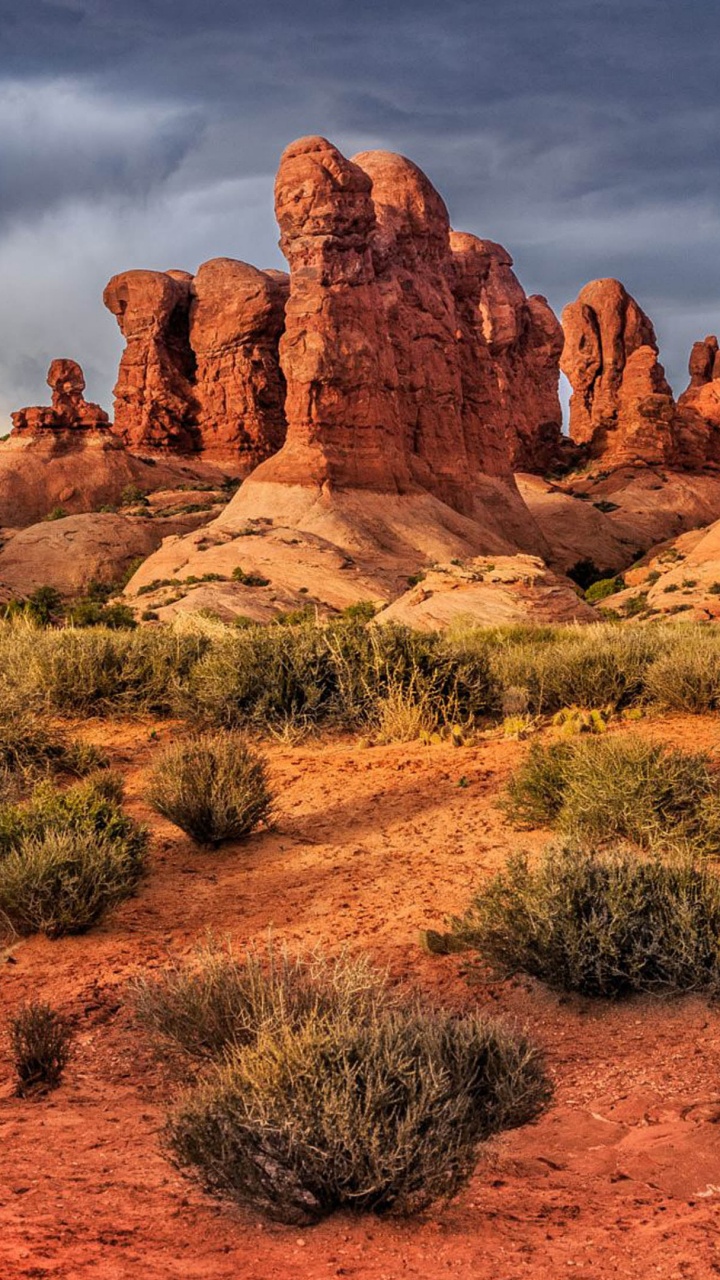 Обои закат моав, национальный парк арки, национальный парк зайон, национальный парк Брайсканьон, национальный парк в разрешении 720x1280