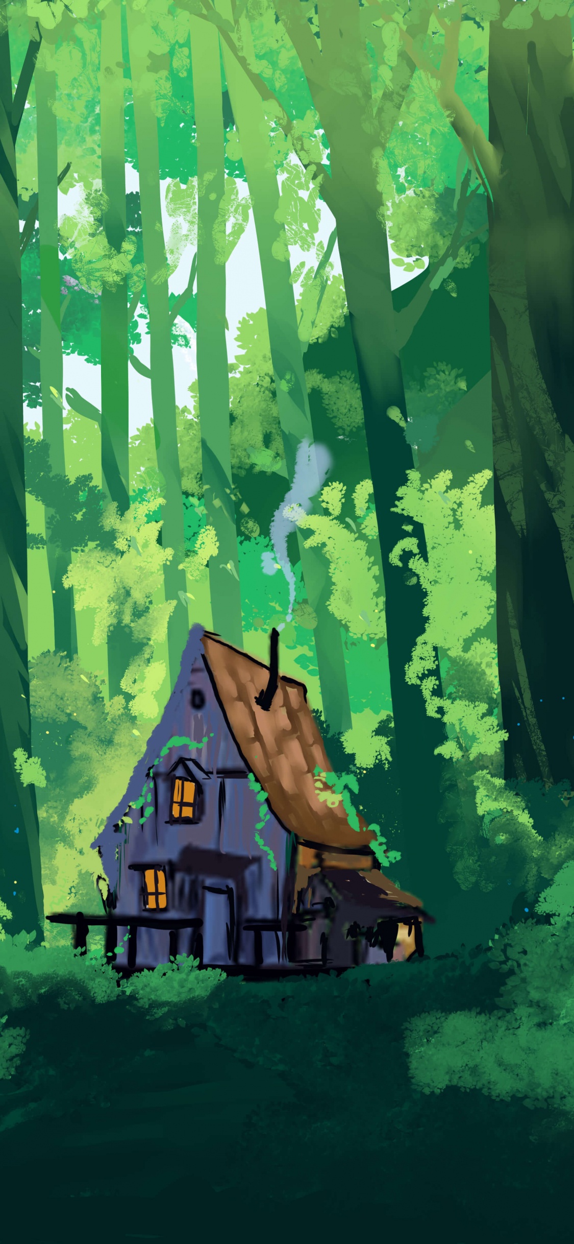 Обои природа, игра динозавр, иллюстрация, арт, визуальное искусство в разрешении 1125x2436