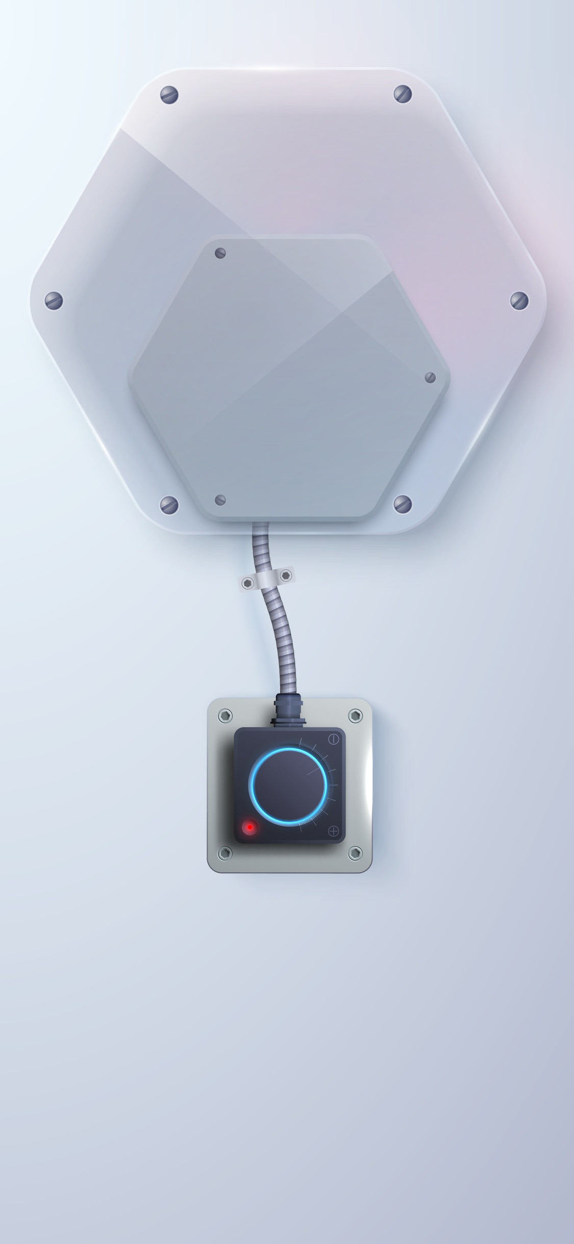 Обои гаджет, белые, лазурный, прямоугольник, коммуникационное устройство в разрешении 1125x2436