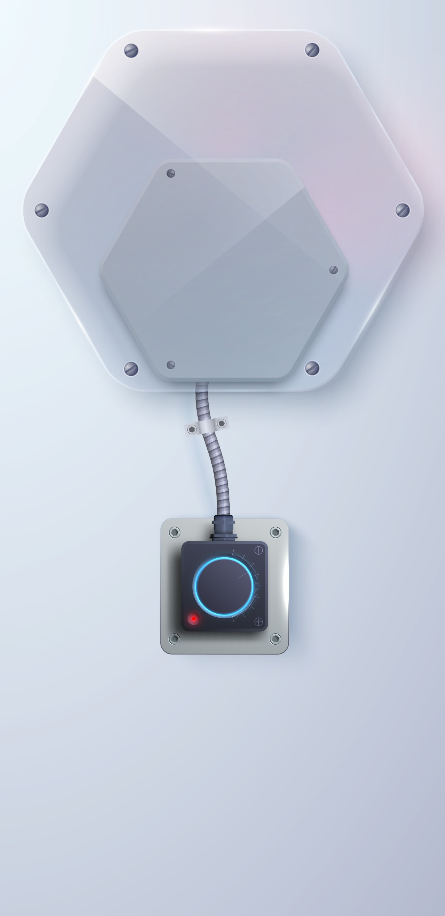 Обои гаджет, белые, лазурный, прямоугольник, коммуникационное устройство в разрешении 1440x2960