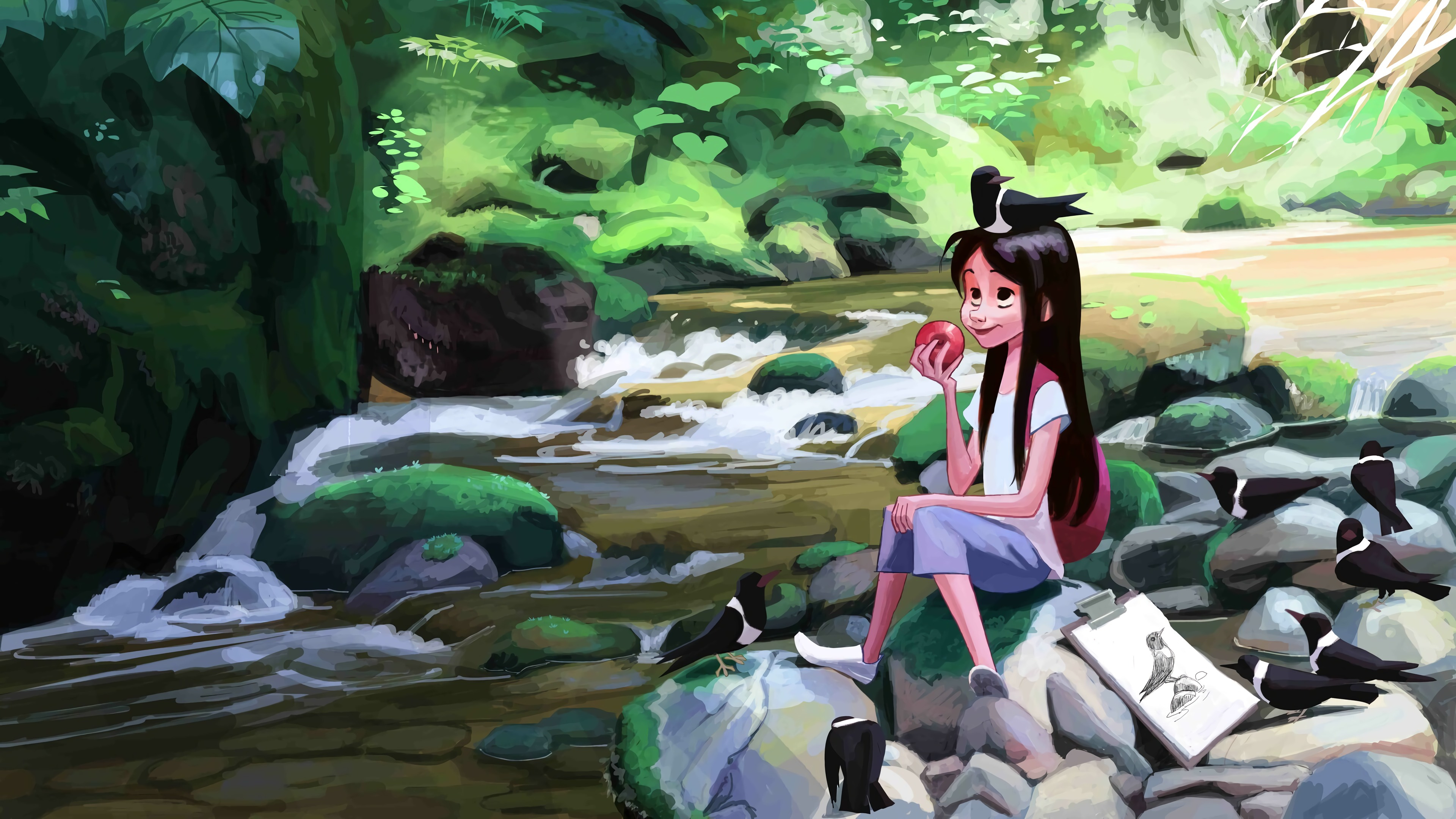 Обои цифровое искусство, произведение искусства, концепт арт, арт, живопись в разрешении 3840x2160