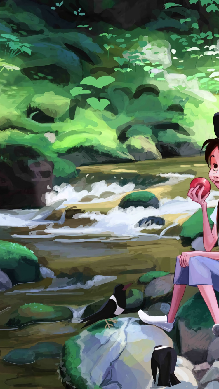 Обои цифровое искусство, произведение искусства, концепт арт, арт, живопись в разрешении 750x1334