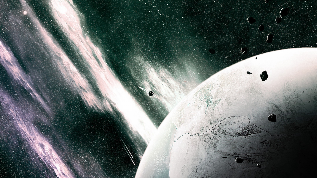 Обои космическое пространство, космос, атмосфера, астрономический объект, темнота в разрешении 1280x720