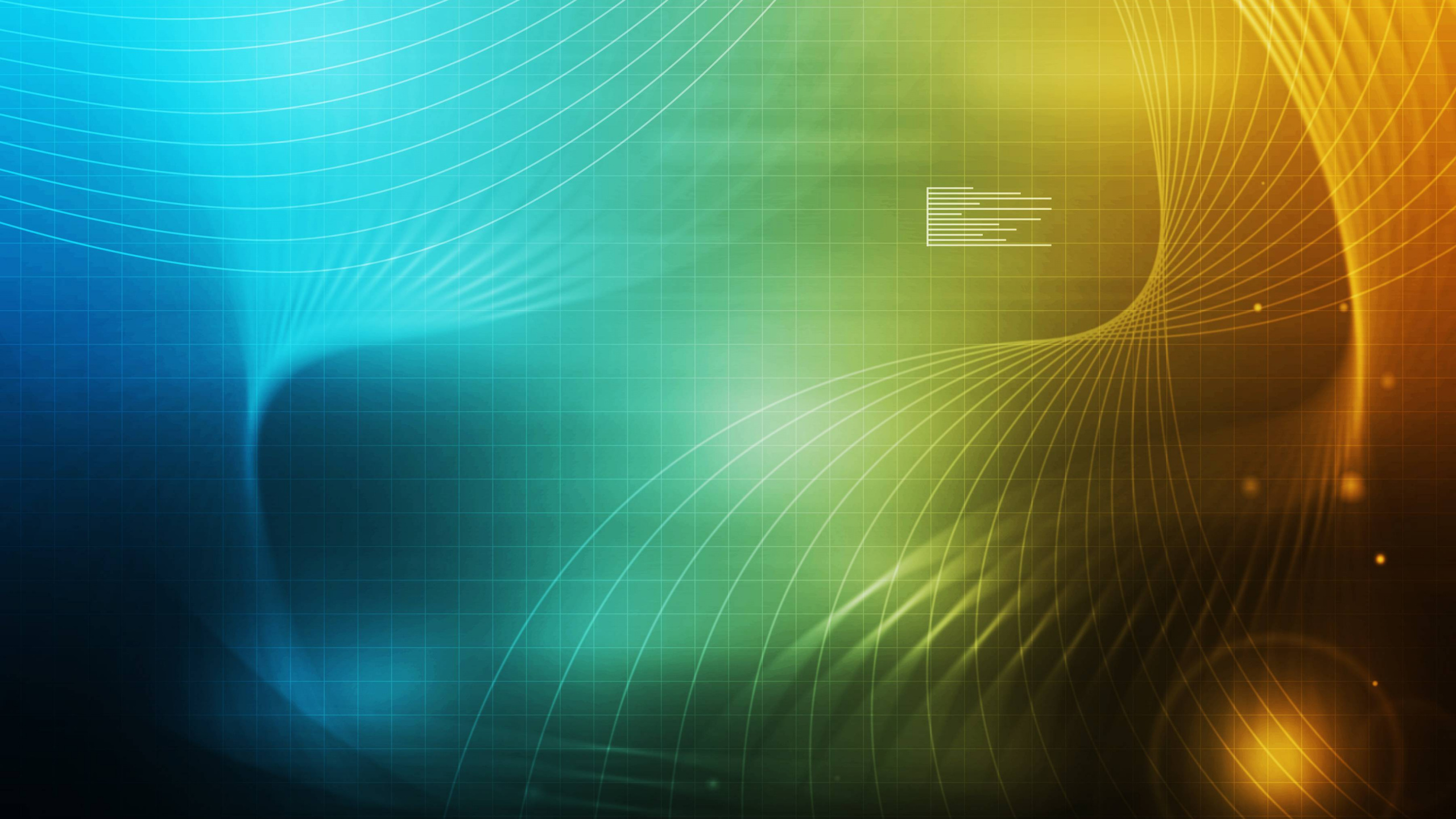 Обои атмосфера, синий, зеленый, желтый, линия в разрешении 2560x1440