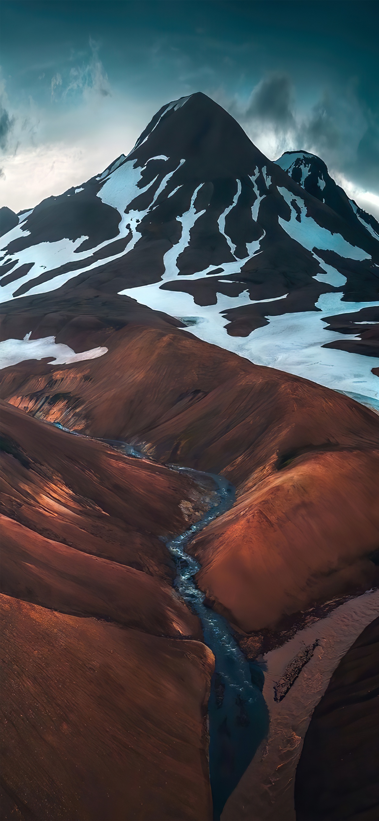 Обои саммит, гора, снег, природа, мир в разрешении 1242x2688