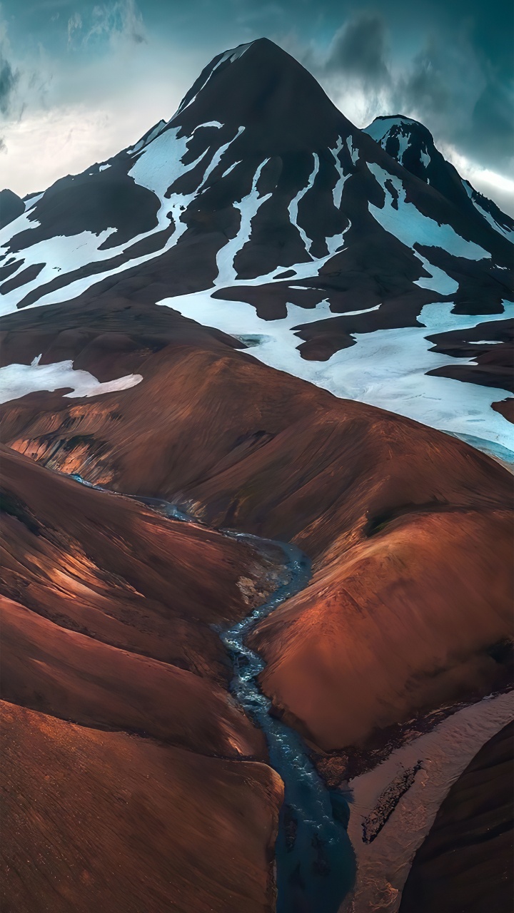 Обои саммит, гора, снег, природа, мир в разрешении 720x1280