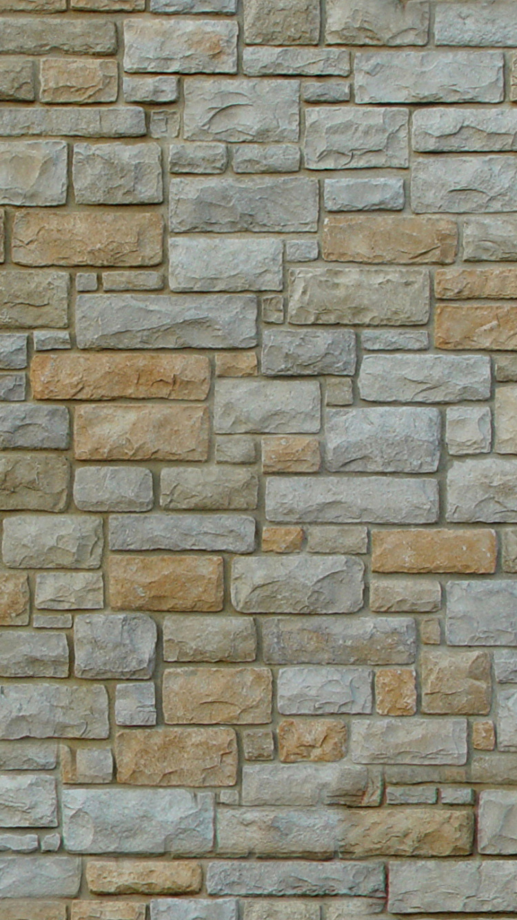 Обои каменная стена, стена, плитка, текстура, кирпичная кладка в разрешении 750x1334