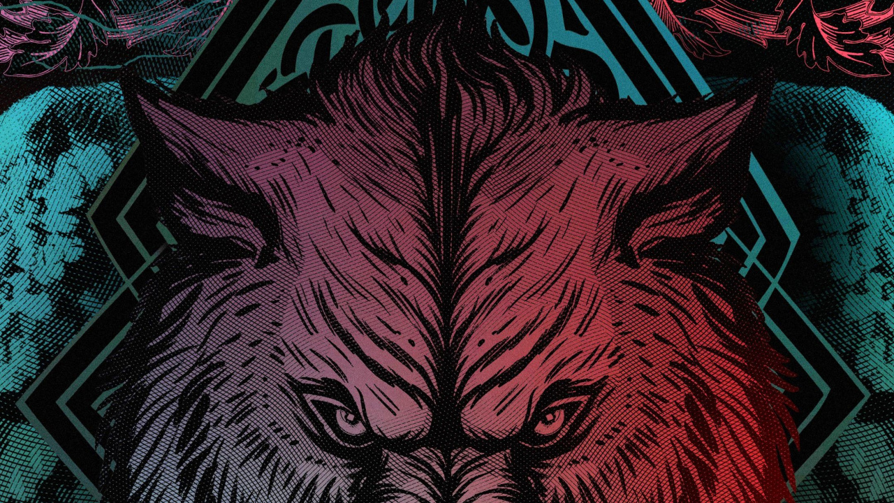 Обои варяг, ios, линия, арт, стена в разрешении 1280x720