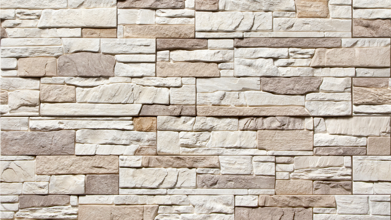 Обои каменная стена, камень, фасад, кирпич, кирпичная кладка в разрешении 1280x720