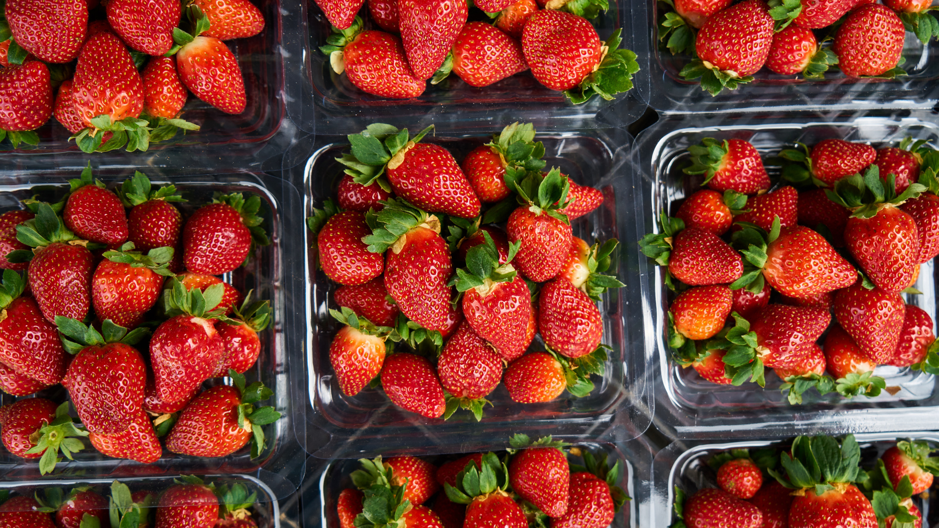 Обои клубника, ягоды, фрукты, природные продукты, пища в разрешении 1920x1080